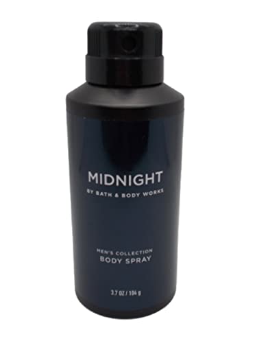 Bath & Body Works Midnight Deodorizing Body Spray for Men - 3.7 oz / 104 g - Fresh & Long-Lasting Fragrance - Perfect for Gym, Work & Night Out