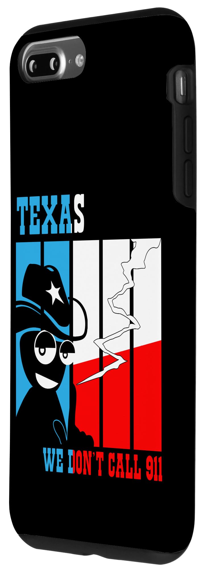 iPhone 7 Plus/8 Plus 2nd Amendment Gun Lovers Case - Texas Pride Design for Concealed Carry & Self Defense - Perfect for Shooting Range & Outdoor Activities