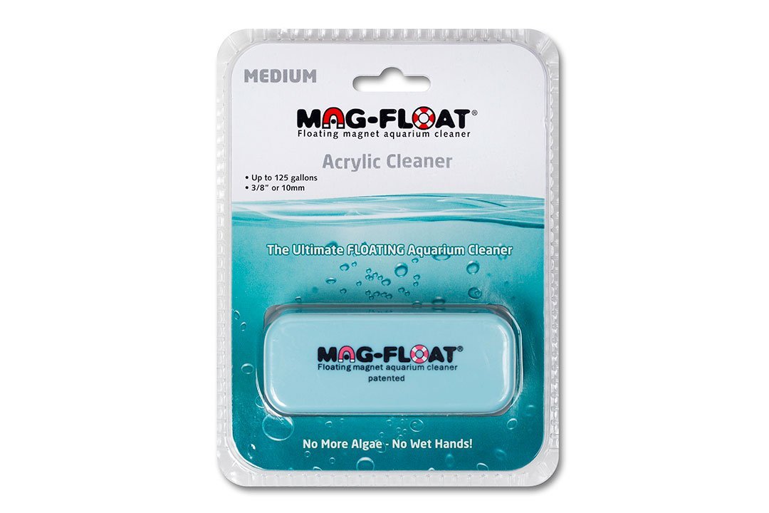 Gulfstream Tropical AGU130A Mag-Float Medium Acrylic Aquarium Cleaner - Magnetic Glass Tank Scrubber for Freshwater & Saltwater Fish Tanks - Easy Algae Removal Tool for Home & Office Aquariums