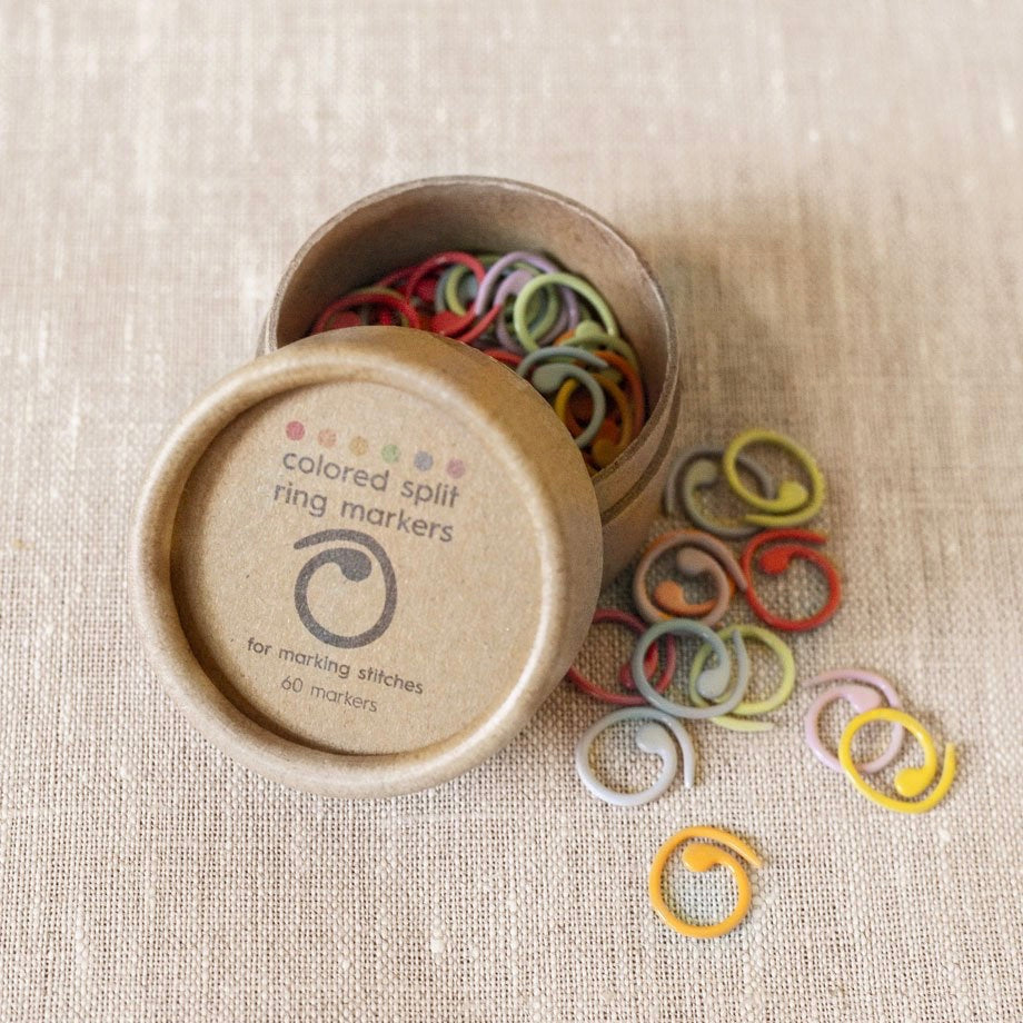 Colorful Split Ring Stitch Markers for Knitting & Crochet - Perfect for DIY Craft Projects, Yarn Work, and Handmade Accessories