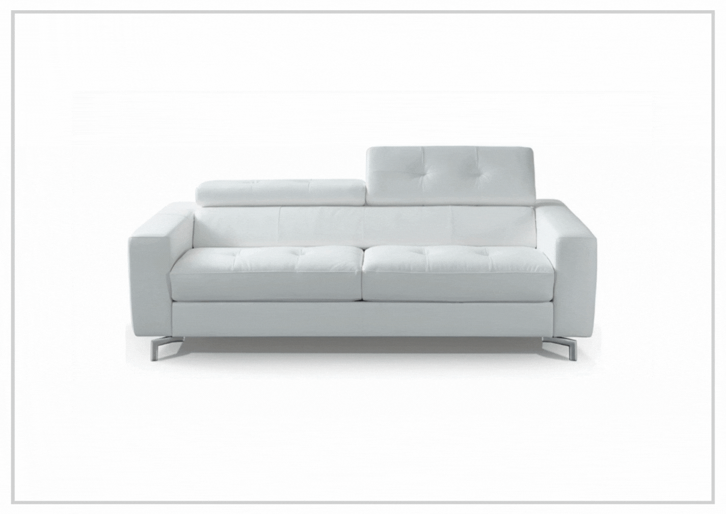 Kathy Ireland Tevere Top Grain Leather Queen Sleeper Sofa - Convertible Sofa Bed with Premium Leather Upholstery for Living Room, Guest Room & Small Spaces