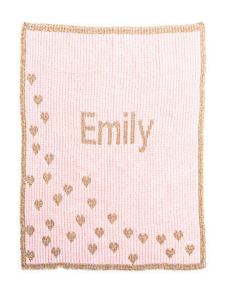 Butterscotch Blankets with Metallic Sprinkled Hearts - Soft Cozy Throw Blanket for Bed, Couch & Home Decor - Perfect Gift for Valentine's Day, Christmas & Special Occasions