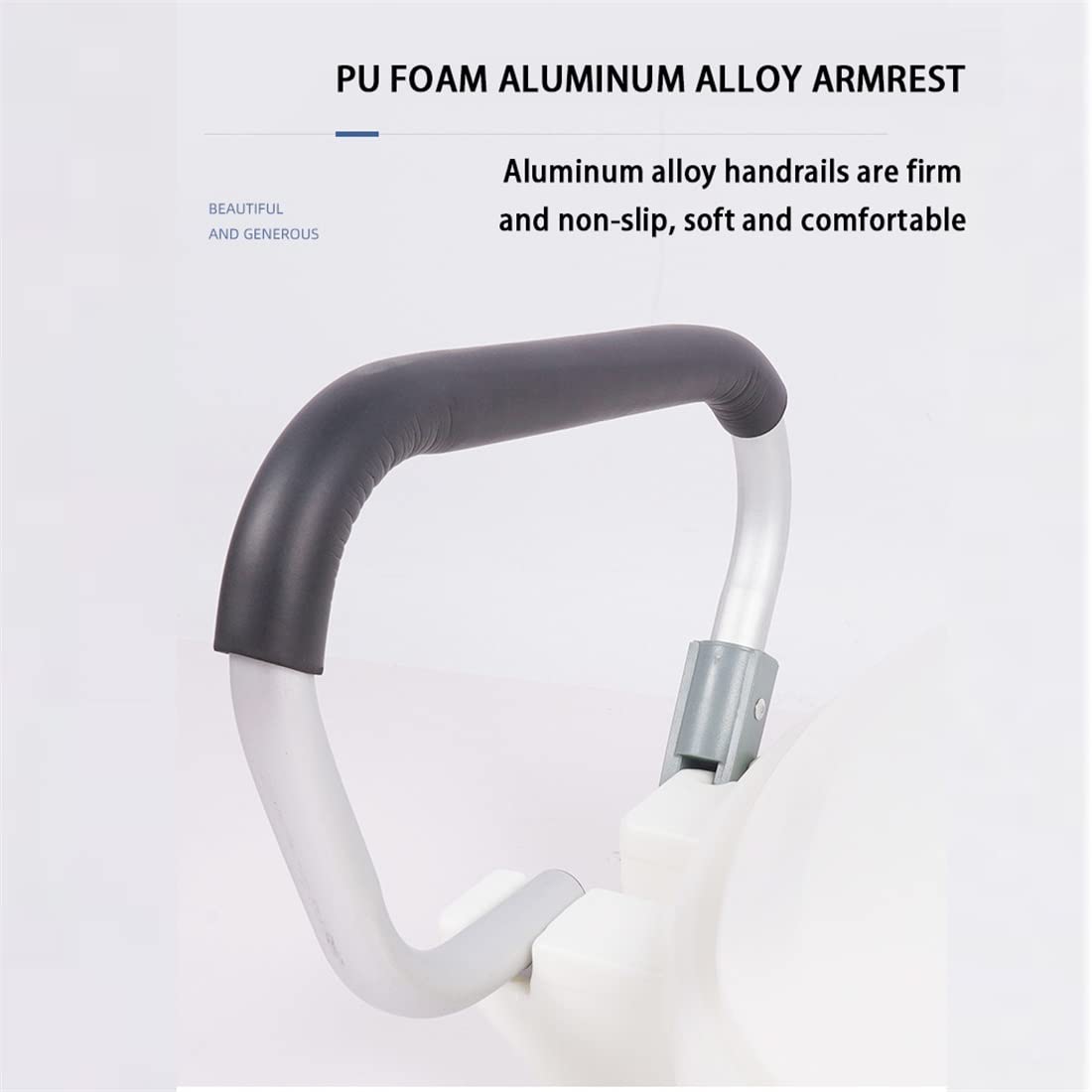 **Raised Toilet Seat with Lid & Foam Armrests - Elongated Bowl for Seniors & Post-Surgery Recovery - Comfortable Bathroom Safety Aid for Elderly & Mobility Support**    *(Ideal for post-surgery recovery, elderly care, and enhanced bathroom safety with easy installation.)*