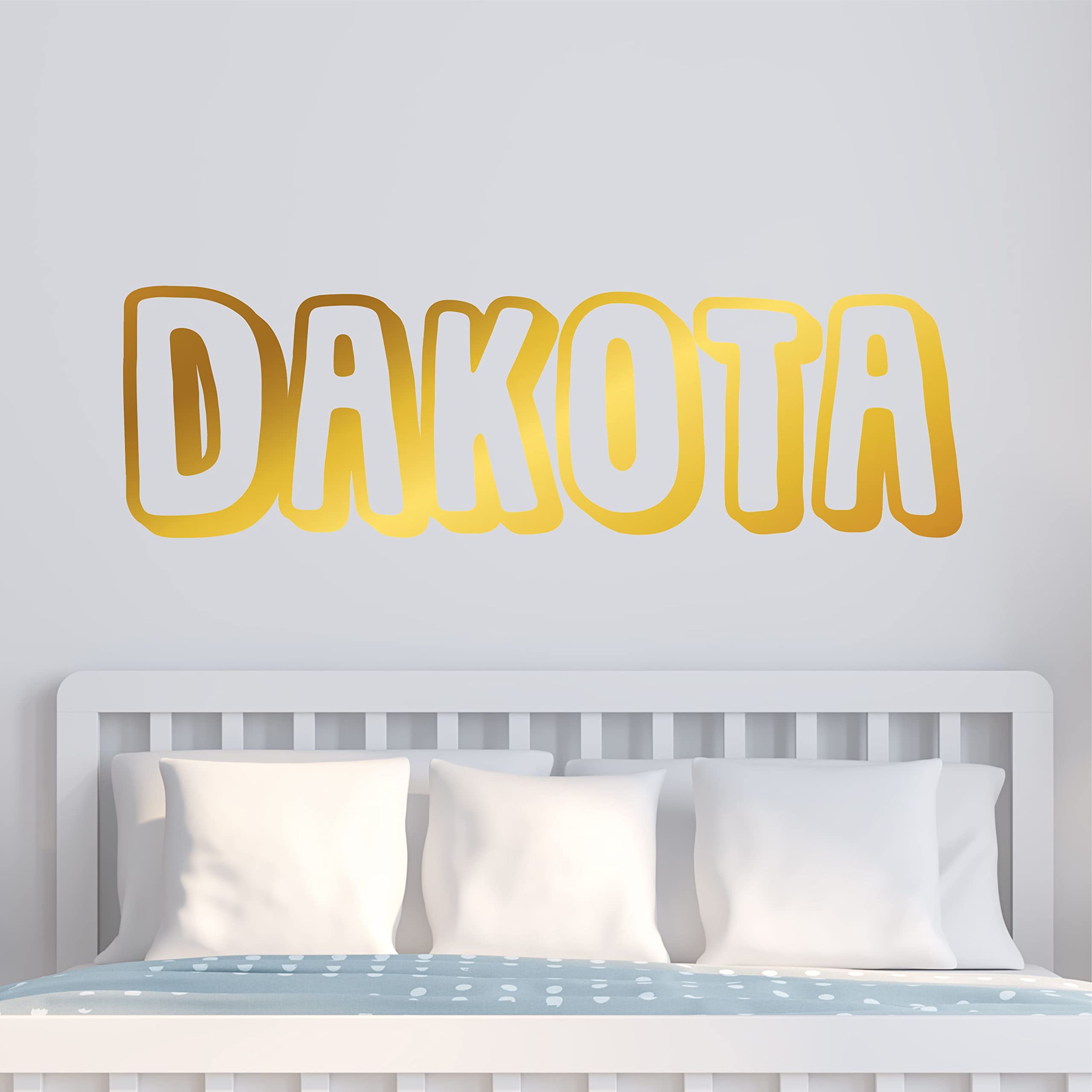 Custom Name Wall Decal Sticker - Personalized Vinyl Wall Art for Nursery, Girls & Boys Room Decor - Baby Monogram Decal (22