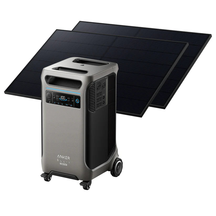 Anker SOLIX F3800 Plus 2000W Portable Power Station with 410W Solar Panels - Solar Generator for Camping, RV, Home Backup & Outdoor Adventures