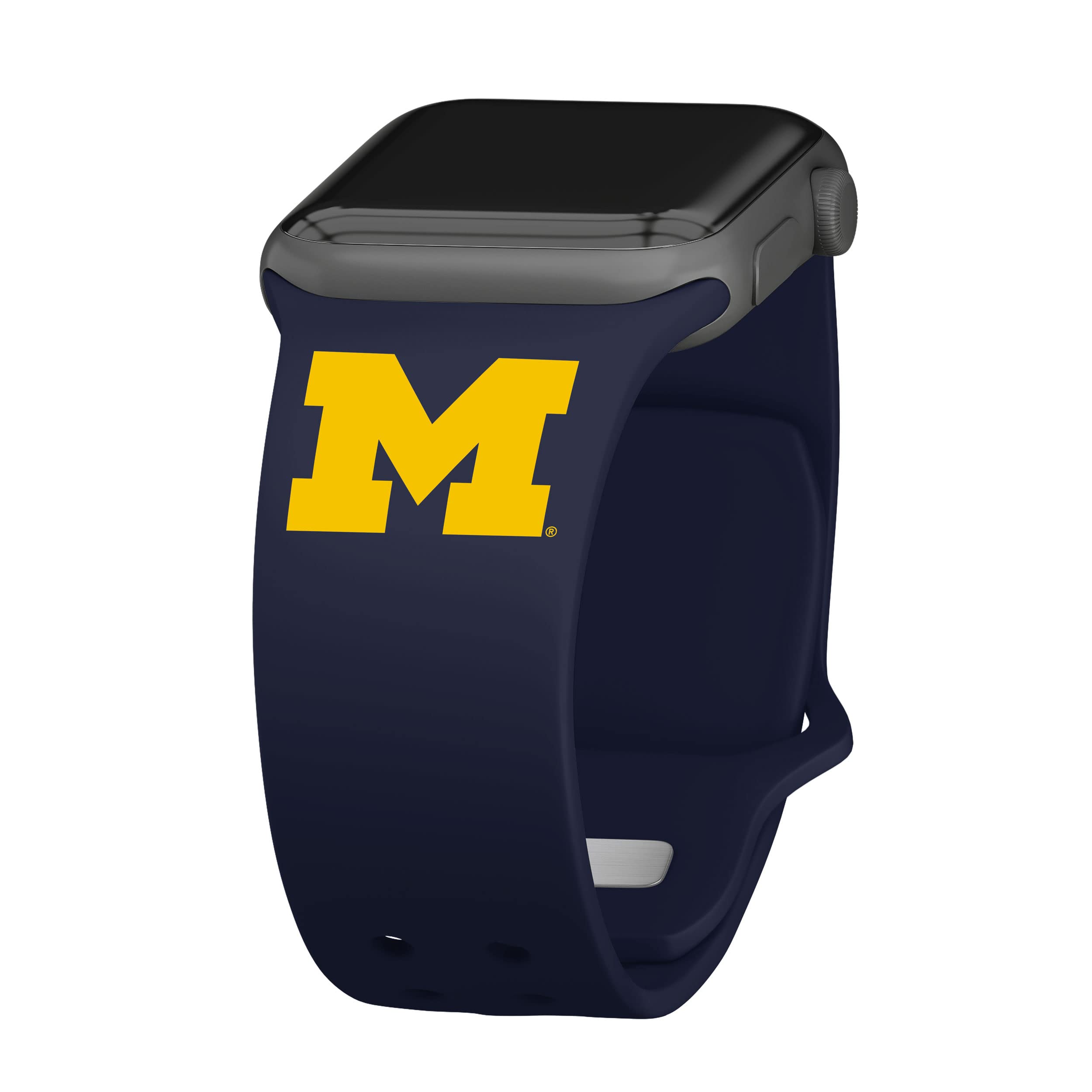 Affinity Bands Michigan Wolverines Silicone Sport Band for Apple Watch - Durable Fitness Tracker Accessory for Workouts, Running & Daily Wear