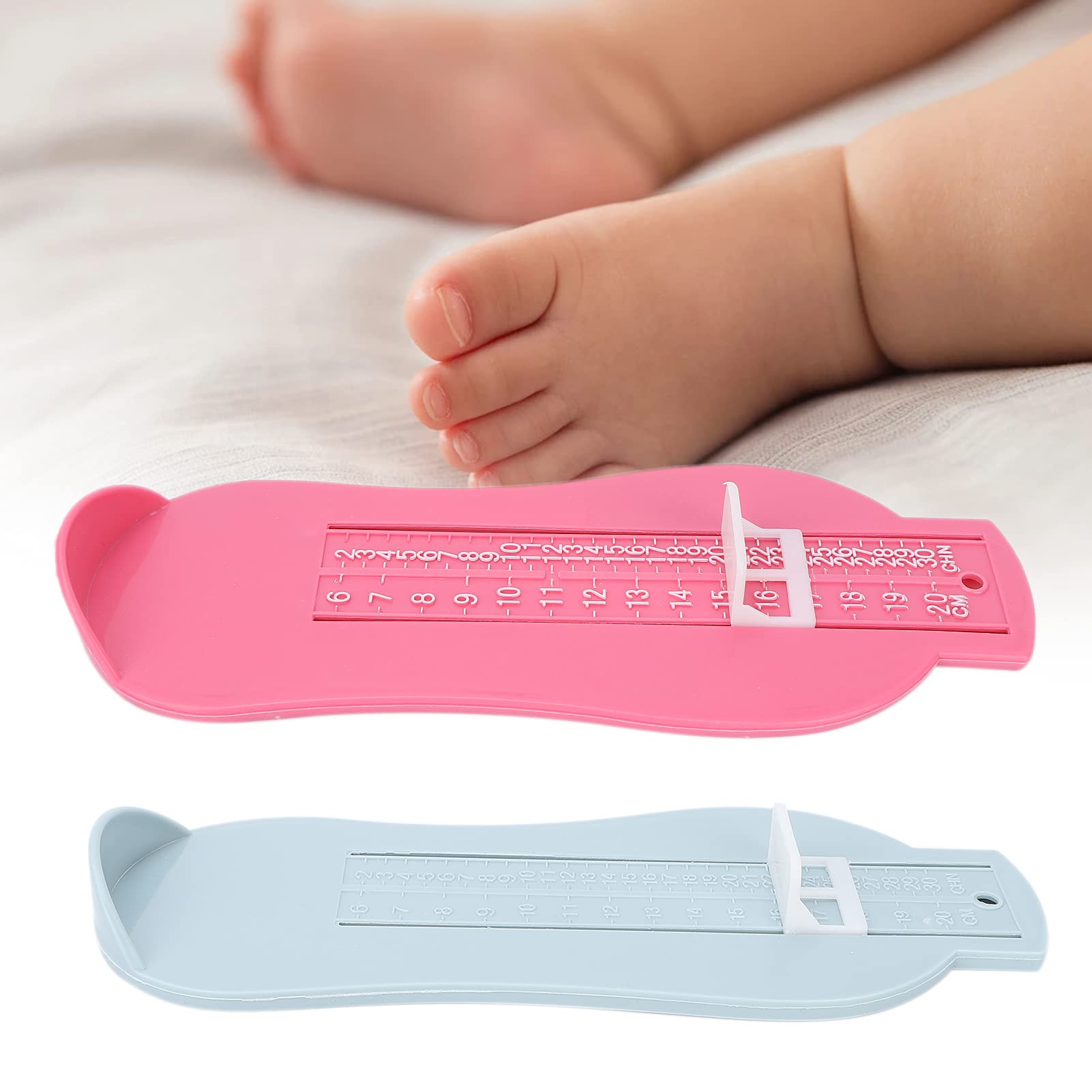Kids Shoe Size Measuring Tool - Adjustable Retractable Foot Measurement Device for Toddlers & Children - High Strength Shoe Ruler for Accurate Sizing - Perfect for Online Shoe Shopping & In-Store Fitting