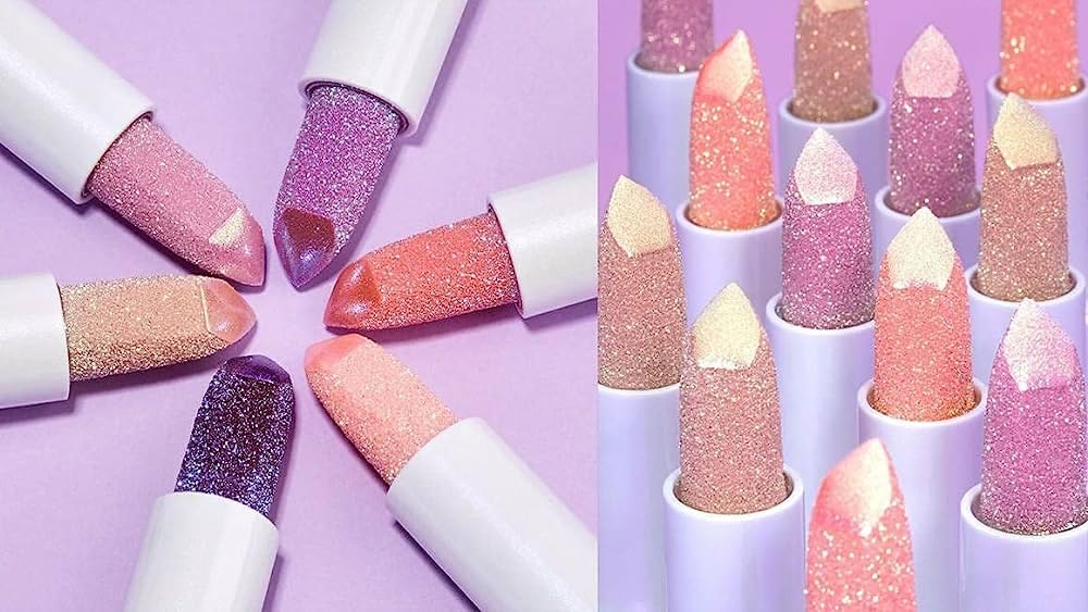 Glitter Lip Balm Set - Multicolor Shimmer Lipsticks for Women & Girls | Perfect for Parties, Makeup, and Daily Wear