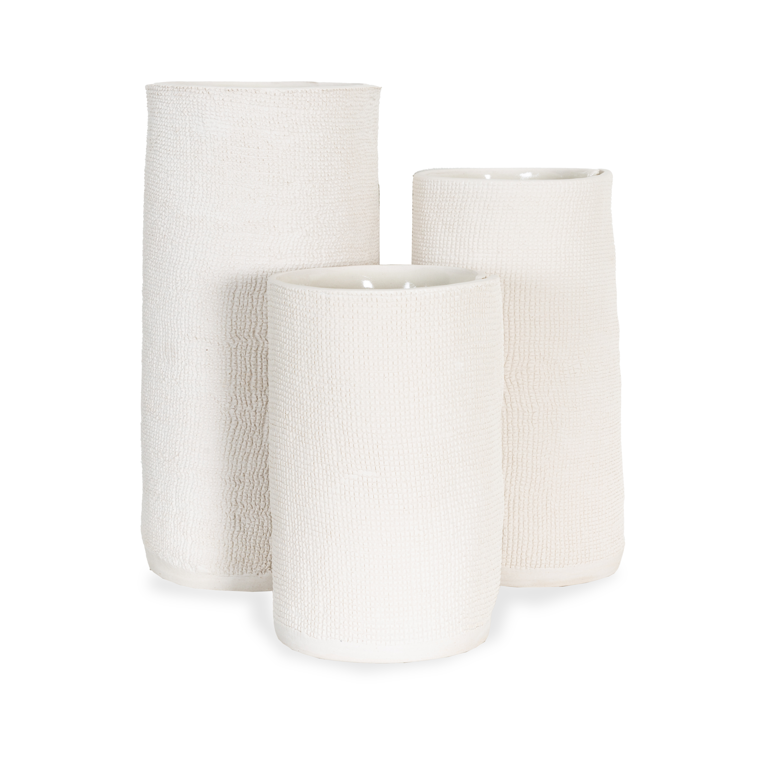 Natural Burlap Cylinder Vase - Rustic Farmhouse Decor for Weddings, Centerpieces & Home Décor