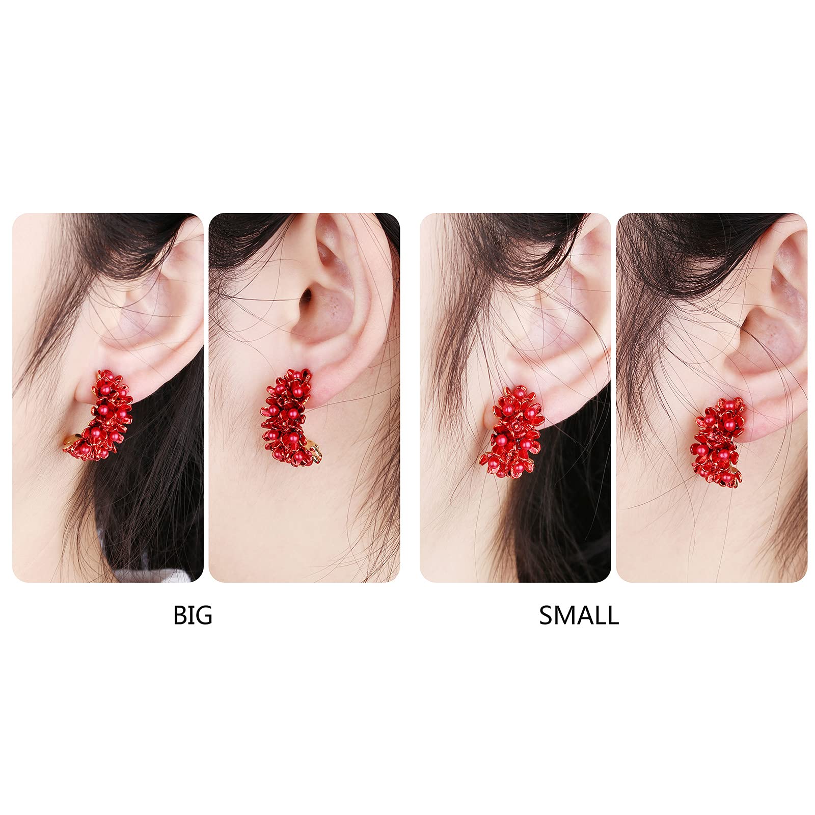 Bohemian Gold Plated Floral Hoop Earrings for Women - Lightweight Stylish Flower Blooming Hoops Jewelry | Perfect for Parties, Weddings & Everyday Wear