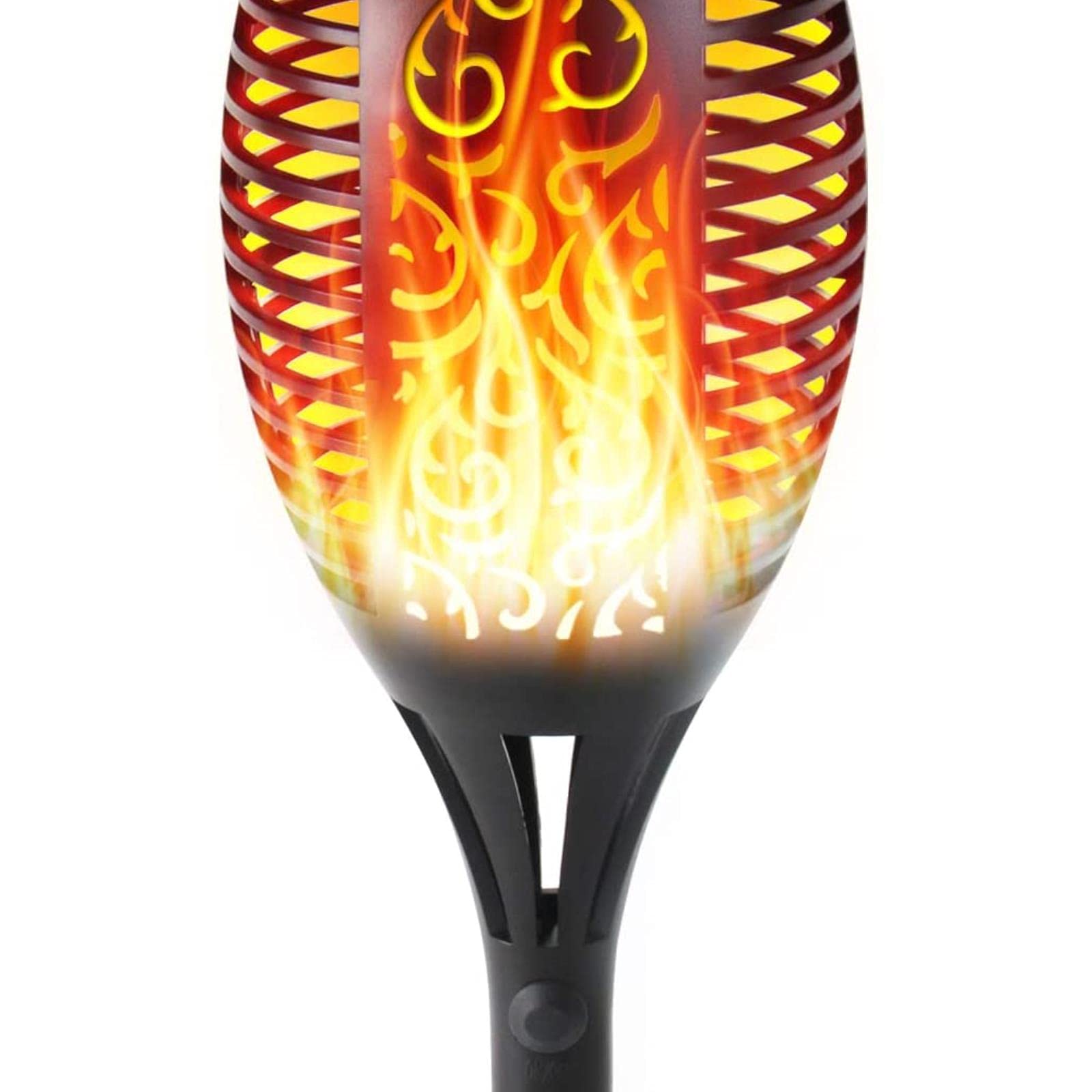 Solar Flame Torch Lights Outdoor - 3 Modes, Waterproof, Auto On/Off, Easy Installation for Yard, Garden, Pathway, Driveway - Perfect for Landscape Lighting, Patio Decor & Backyard Security (Pack of 1)
