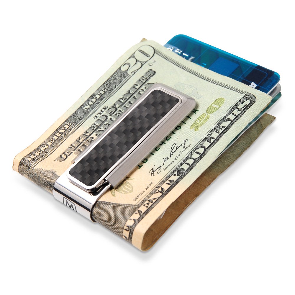 Premium Carbon Fiber Money Clip - Slim RFID Blocking Credit Card & Cash Holder | Minimalist Wallet for Men | Perfect for Travel, Business & Everyday Carry