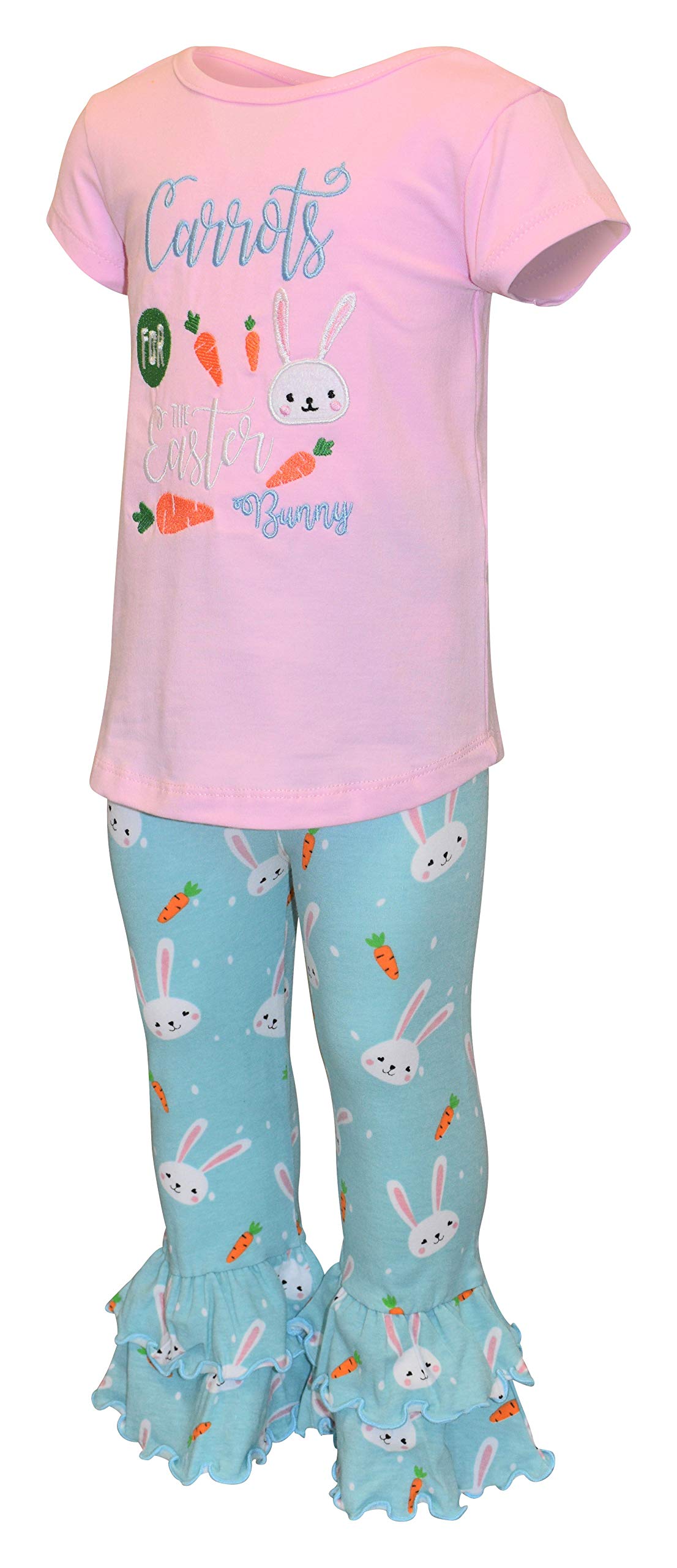 Girls 2-Piece Ruffle Leggings & Shirt Set - Toddler Outfit for Playtime