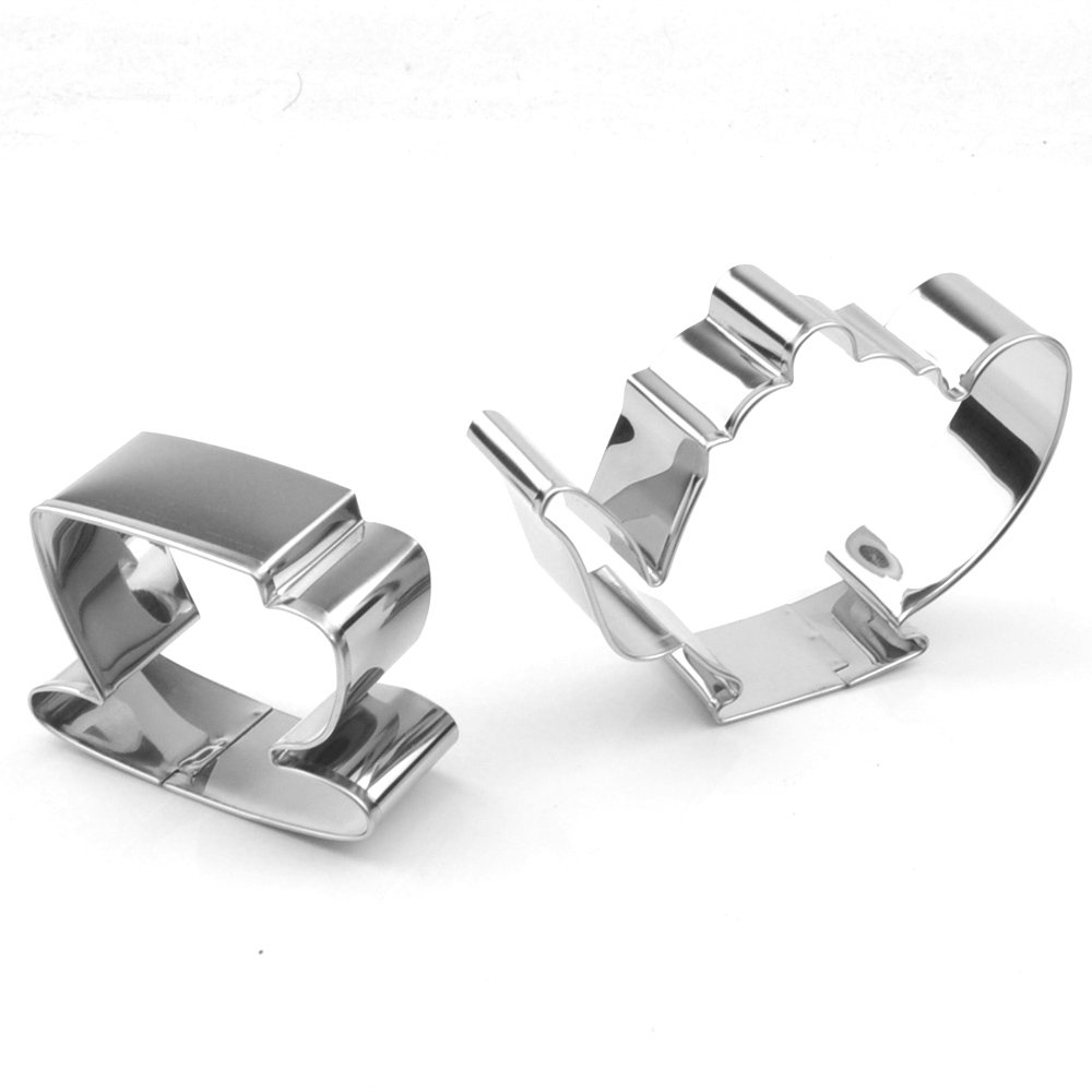 Premium Stainless Steel Tea Pot & Cup Cookie Cutter Set - 3D Baking Tools for Tea Party, Christmas Cookies, DIY Desserts & Holiday Decorations