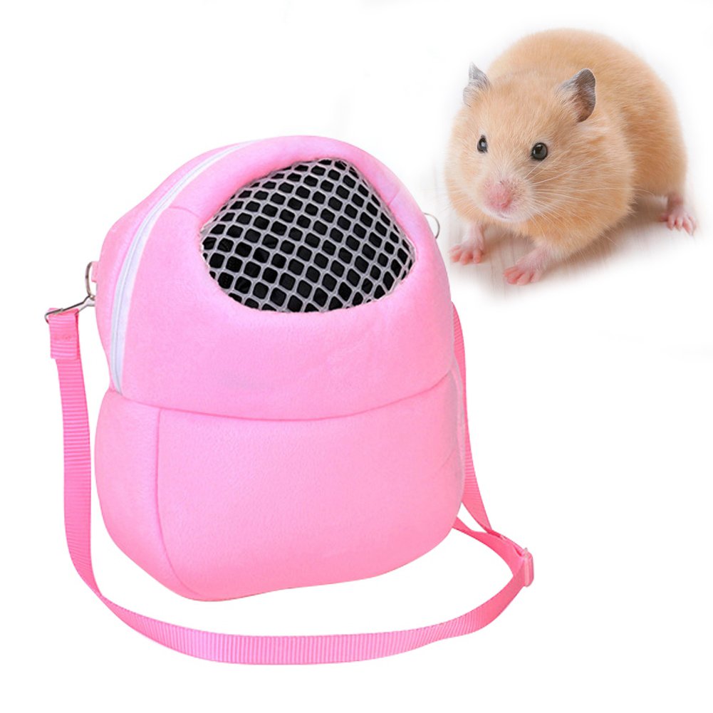 Baywell Small Pet Carrier Bag - Portable & Breathable Travel Carrier with Shoulder Strap for Hamsters, Chinchillas, Guinea Pigs, Squirrels - Perfect for Vet Visits, Outdoor Adventures & Air Travel