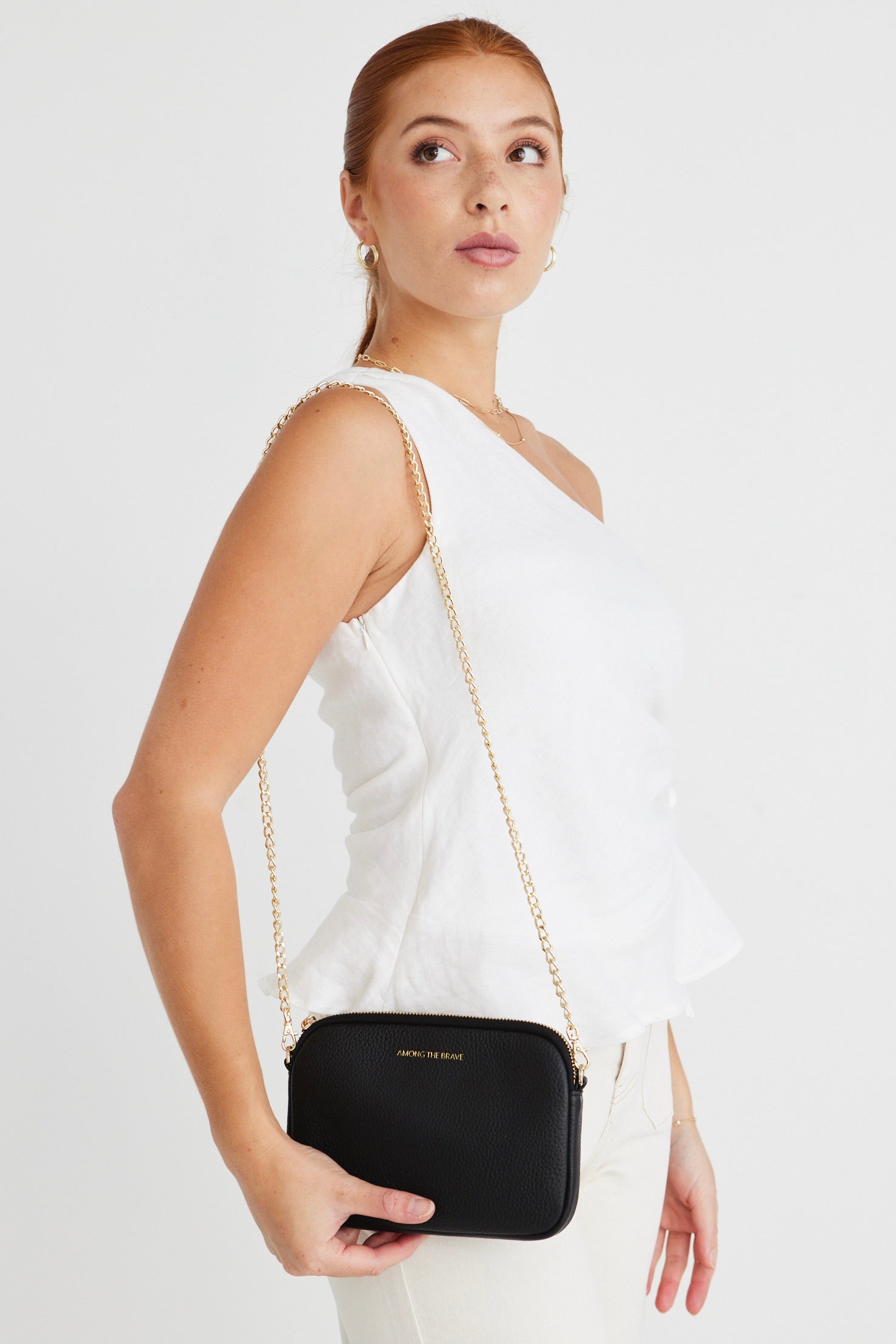 Florence Genuine Black Leather Crossbody Bag for Women - Stylish & Durable Single Pouch Purse - Perfect for Work, Travel & Evening Out
