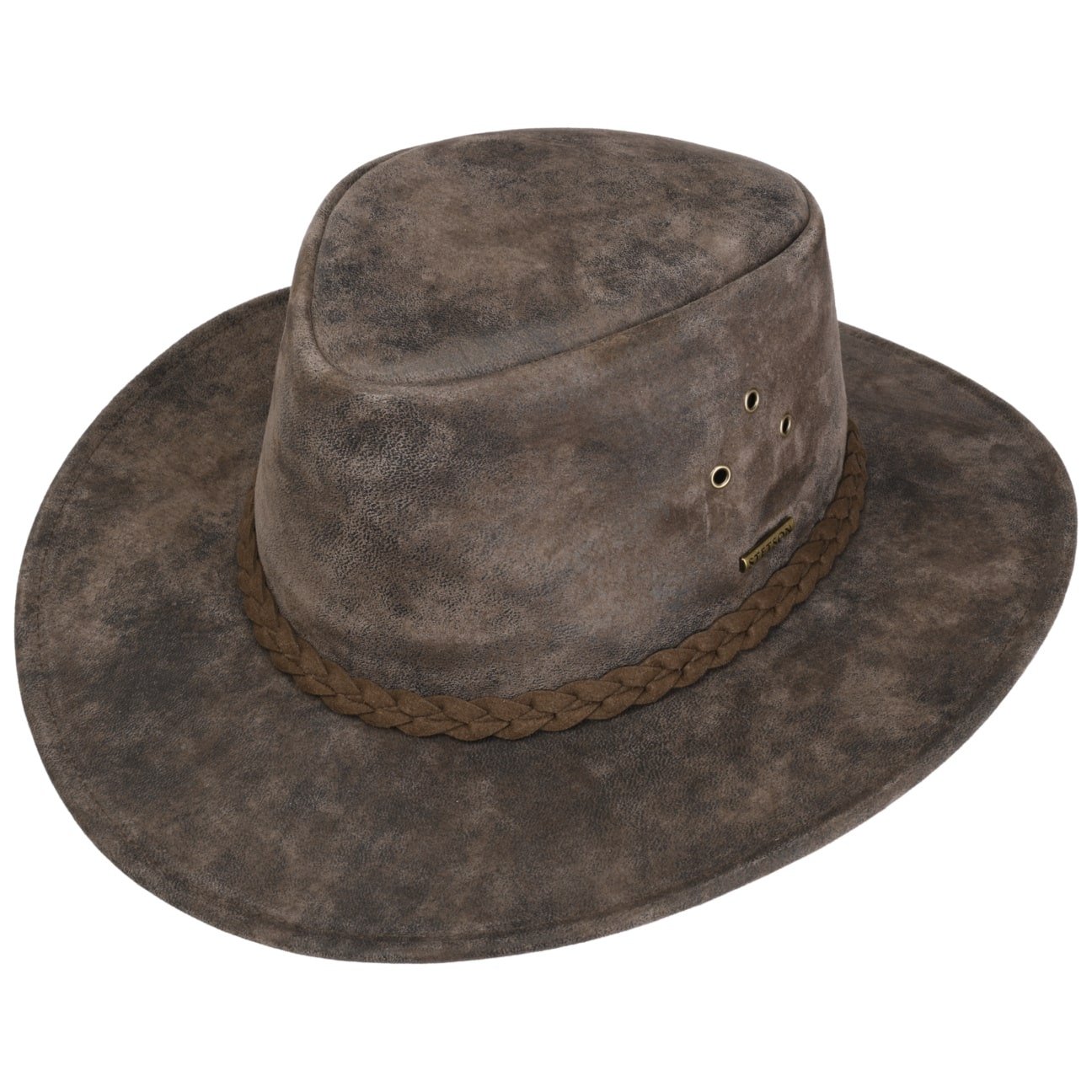 Stetson Pigskin Western Leather Hat for Men – Stylish Cowboy Hat for Rodeo, Ranch & Outdoor Adventures