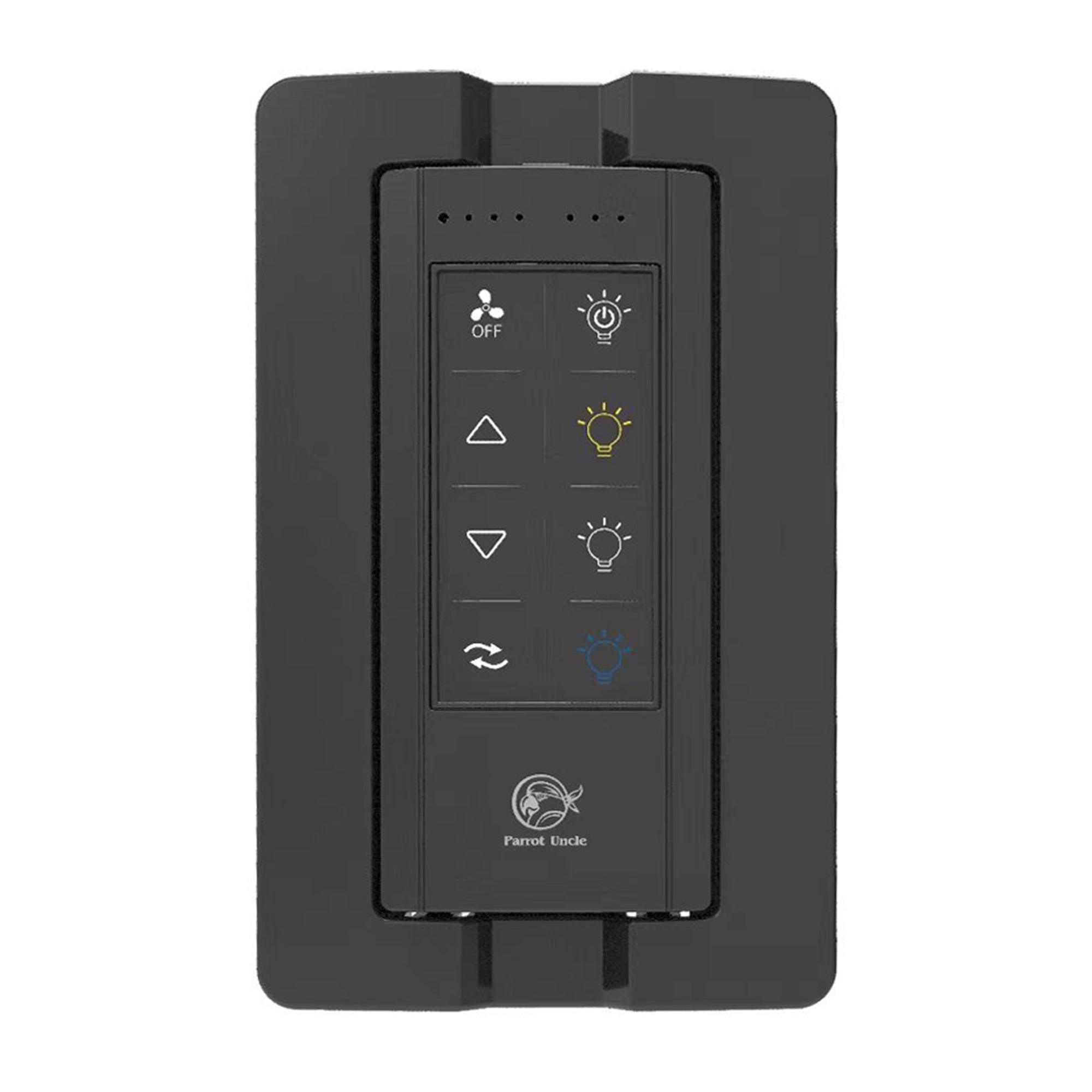 Parrot Uncle Ceiling Fan Remote Control and Receiver Kit with Wall Holder GA042 - Replacement Parts for Ceiling Fan Remote Control System - Perfect for Home, Bedroom, Living Room, and Office Use