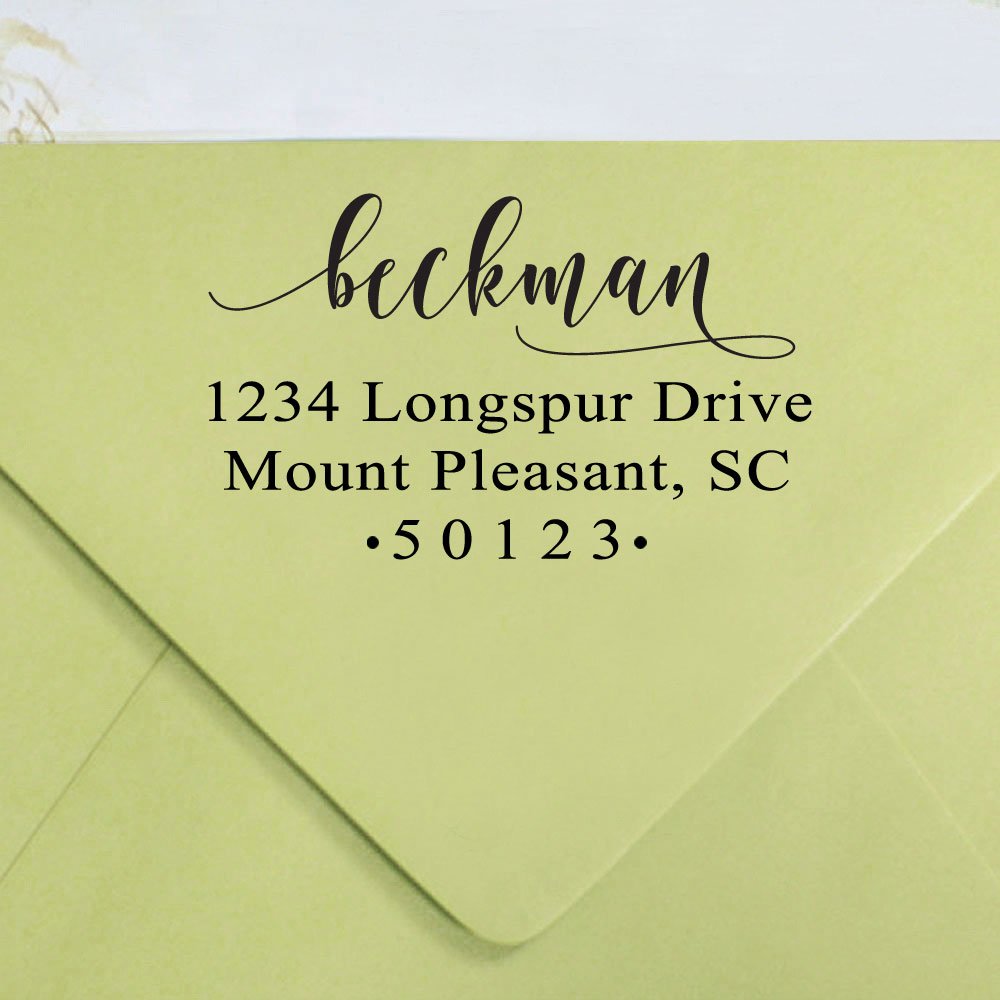Personalized Self Inking Address Stamp - Custom Return Address Stamp for Home & Business - Perfect for Wedding Invitations, Envelopes, Mail & Gifting