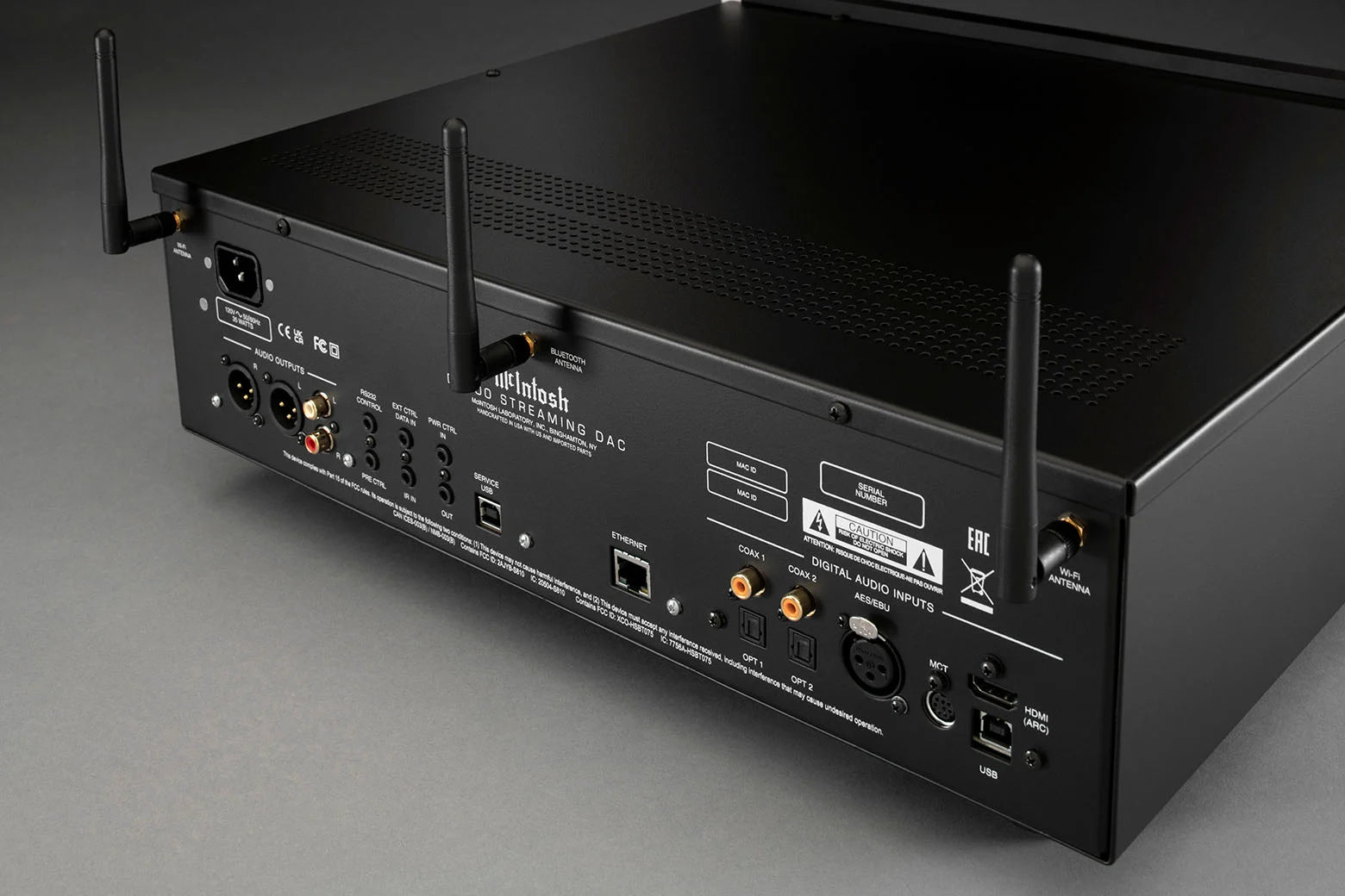 McIntosh DS200 High-Resolution Streaming DAC - Premium Digital-to-Analog Converter for Audiophiles - Perfect for Home Theater & Music Listening Systems