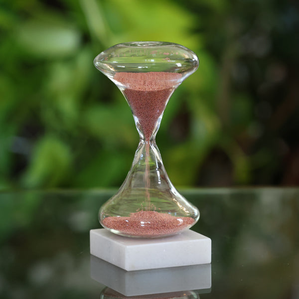 1 Minute Bead Sand Timer - Silver, Gold or Red Colors for Classroom, Games & Productivity - Hourglass Timer for Kids, Teachers & Office Use