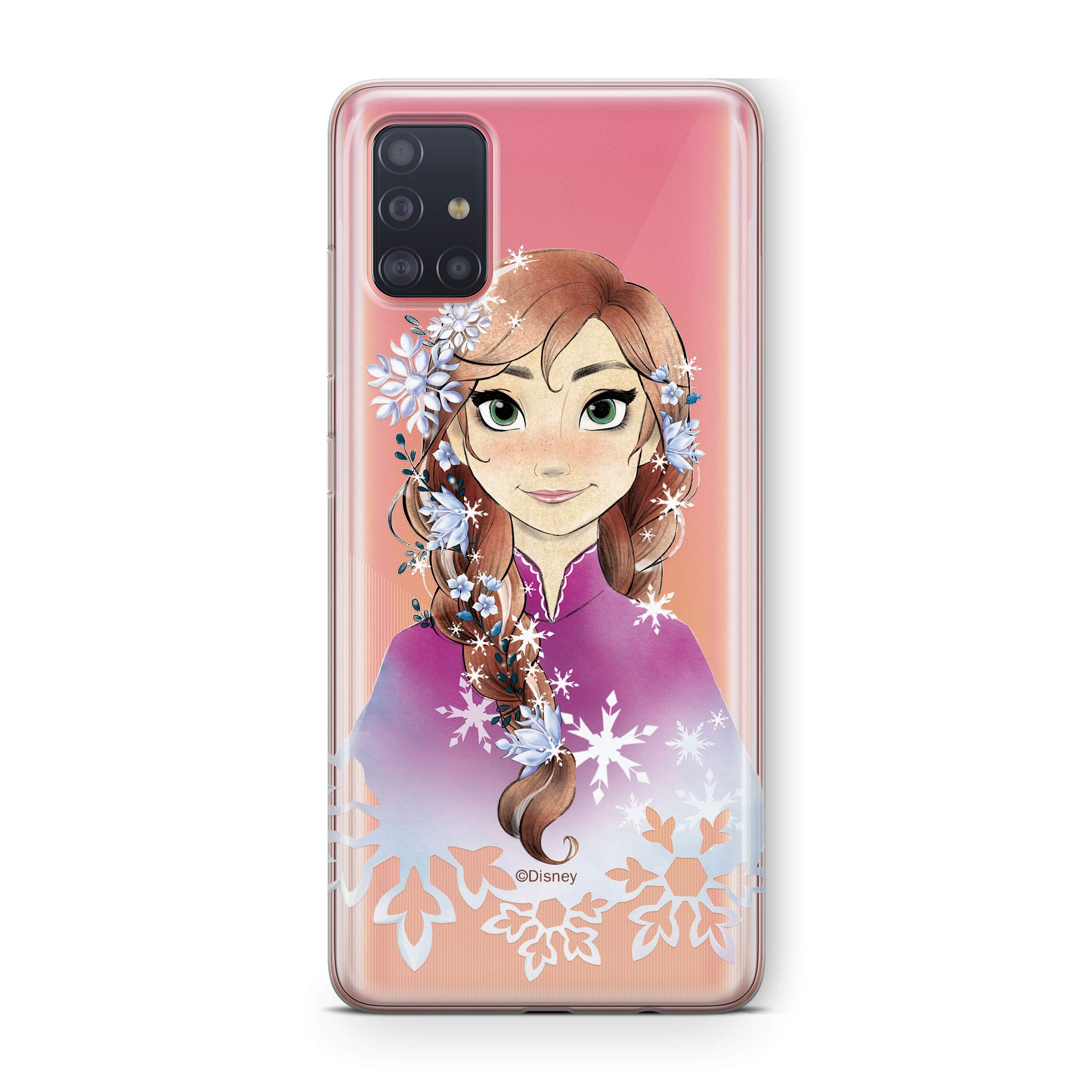 Original Disney Anna 001 Licensed Samsung A51 Phone Case - Slim Fit, Semi-Transparent Design for Perfect Protection | Ideal for Everyday Use, Travel & Disney Fans