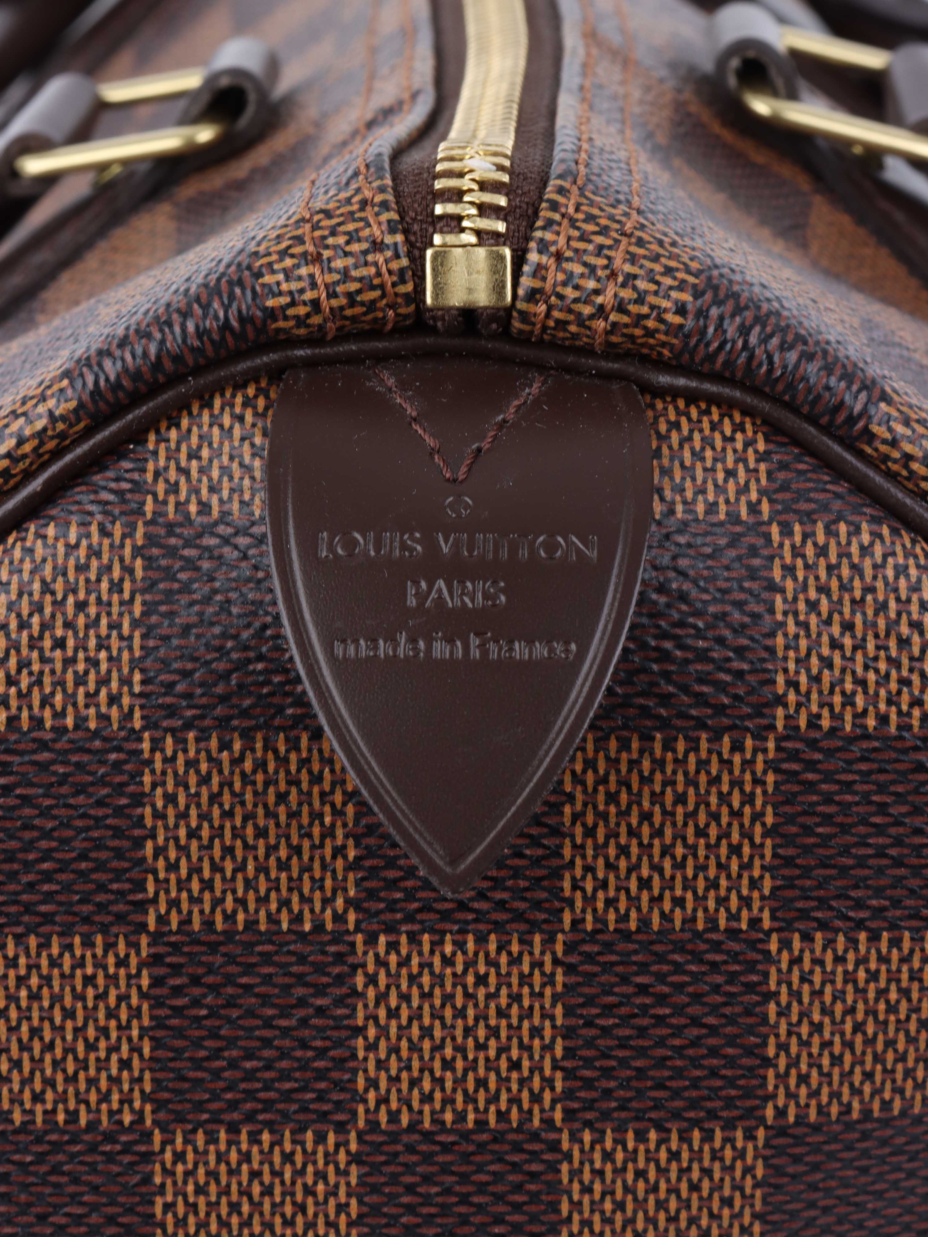 Louis Vuitton Damier Ebene Speedy 30 Handbag - Authentic Luxury Crossbody Bag for Women | Perfect for Travel, Work & Everyday Use