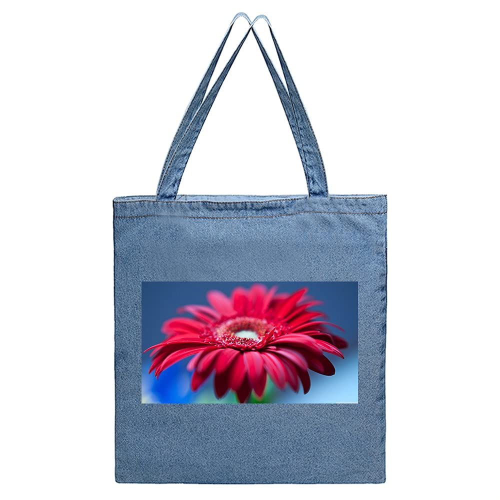Ufcell Fashion Handbag - Cute Curly Haired Girl Design - Soft Denim Shoulder Bag for Women | Perfect for Casual Outings, Shopping & Daily Use