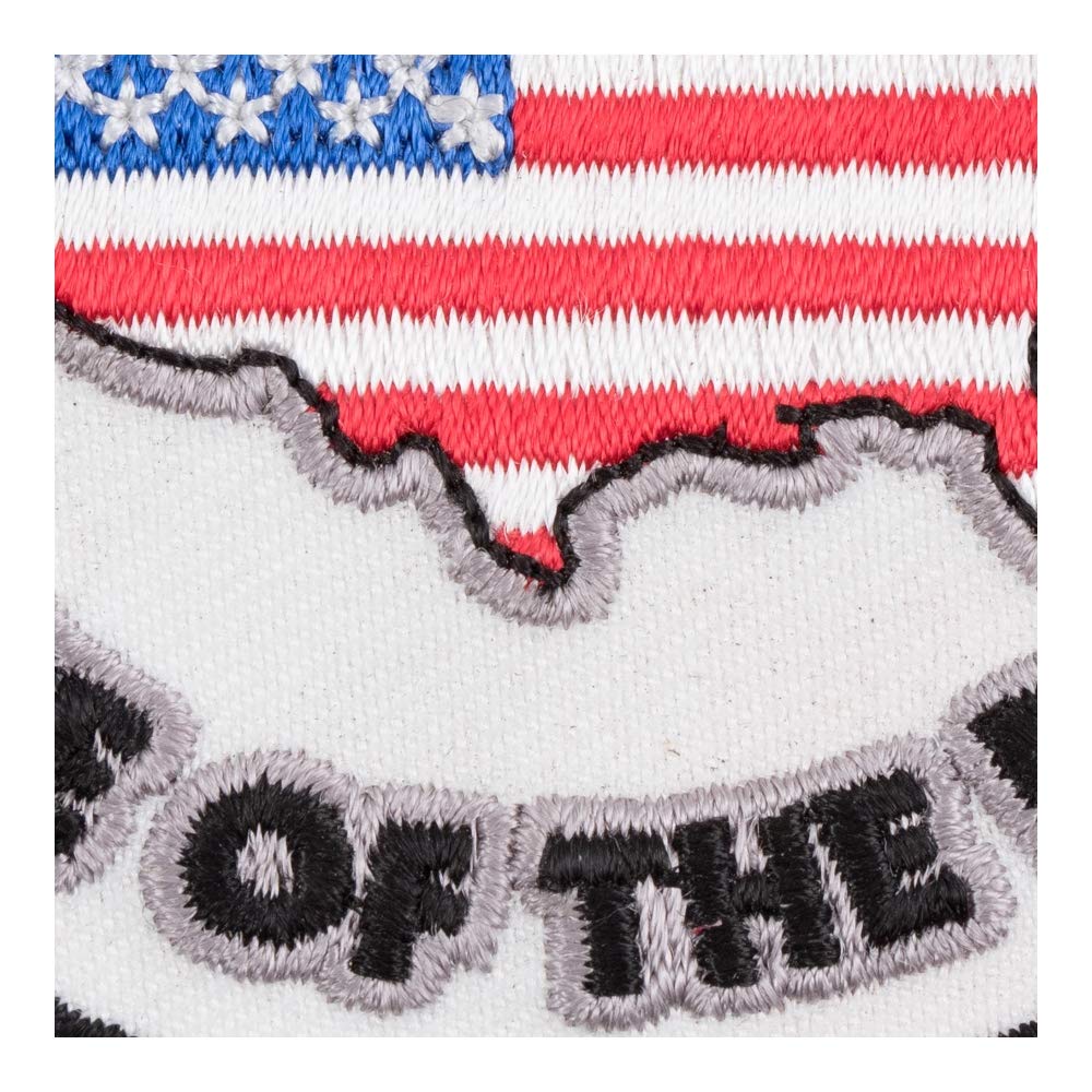 American Flag Patch - USA Patriotic Embroidered Iron-On/Sew-On Patch for Jackets, Hats & Bags - Perfect for 4th of July, Veterans Day & Military Apparel