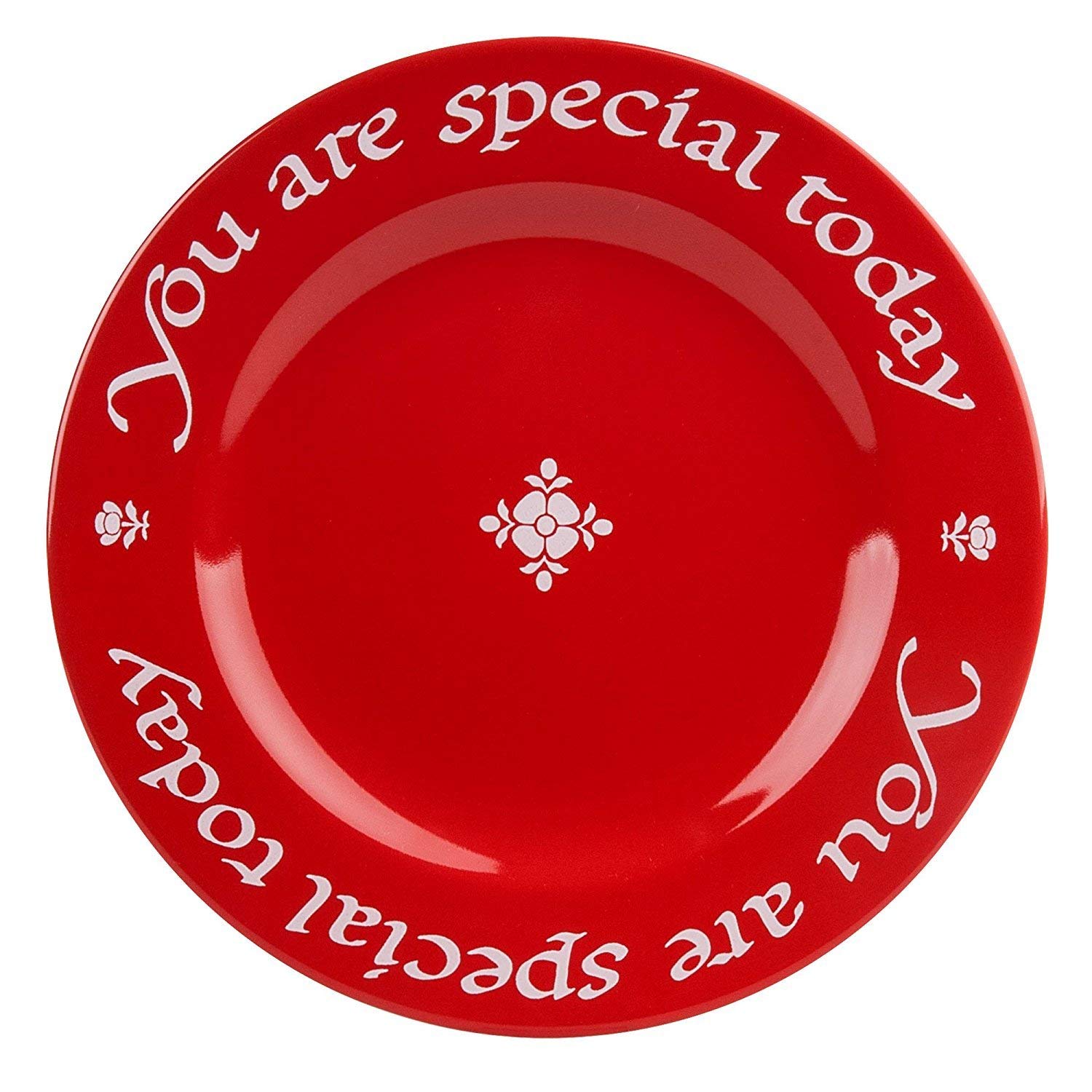 You Are Special Today Plates - Set of 3 Red Celebration Plates with Gift Box | Birthday Party, Anniversary & Special Occasion Tableware
