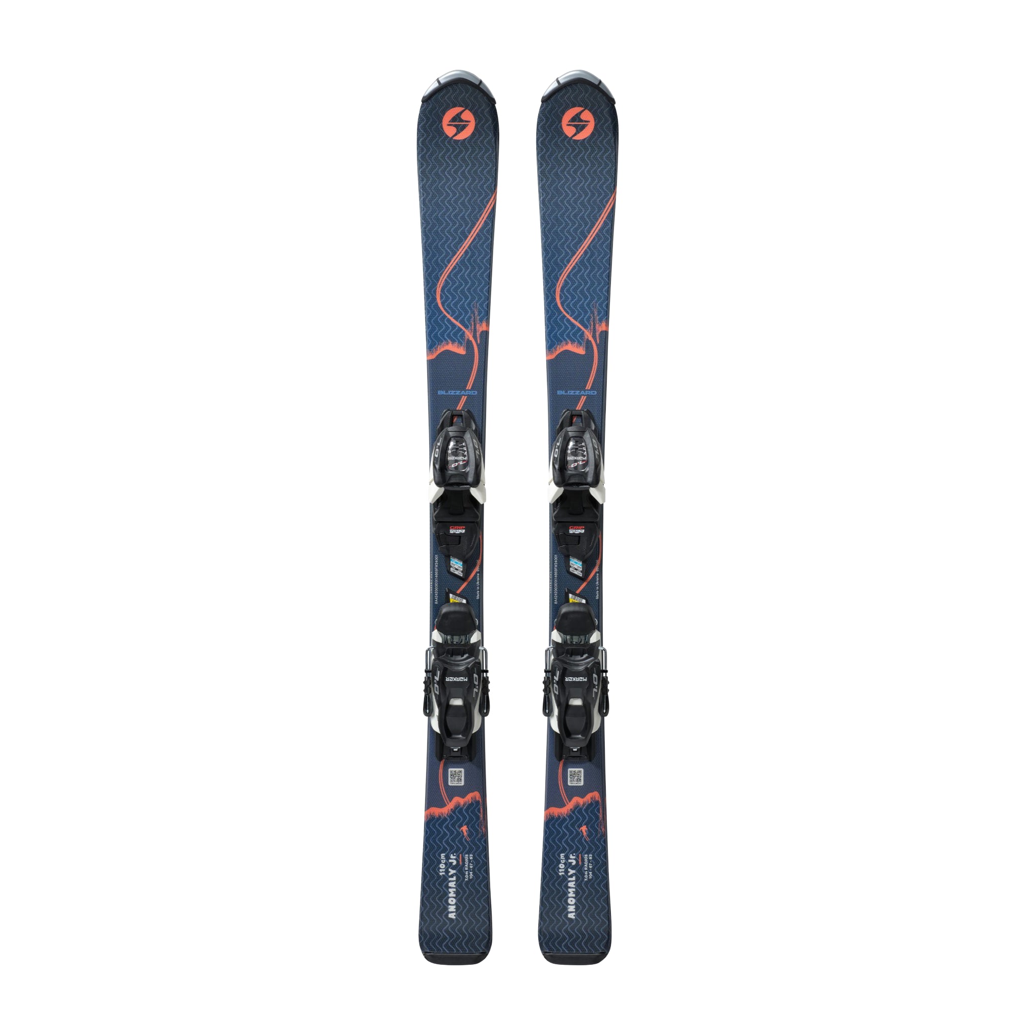 Blizzard Junior Anomaly Skis with FDT 4.5 Bindings 2026 - Kids' All-Mountain Skis for Snowboarding & Freestyle Skiing | Perfect for Young Skiers Learning on Slopes & Terrain Parks