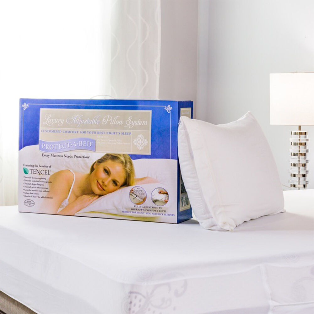 Premium Adjustable Fill Waterproof Tencel Lyocell Pillow - Hypoallergenic & Breathable for Side, Back & Stomach Sleepers - Ideal for Home, Hotel & Travel Use