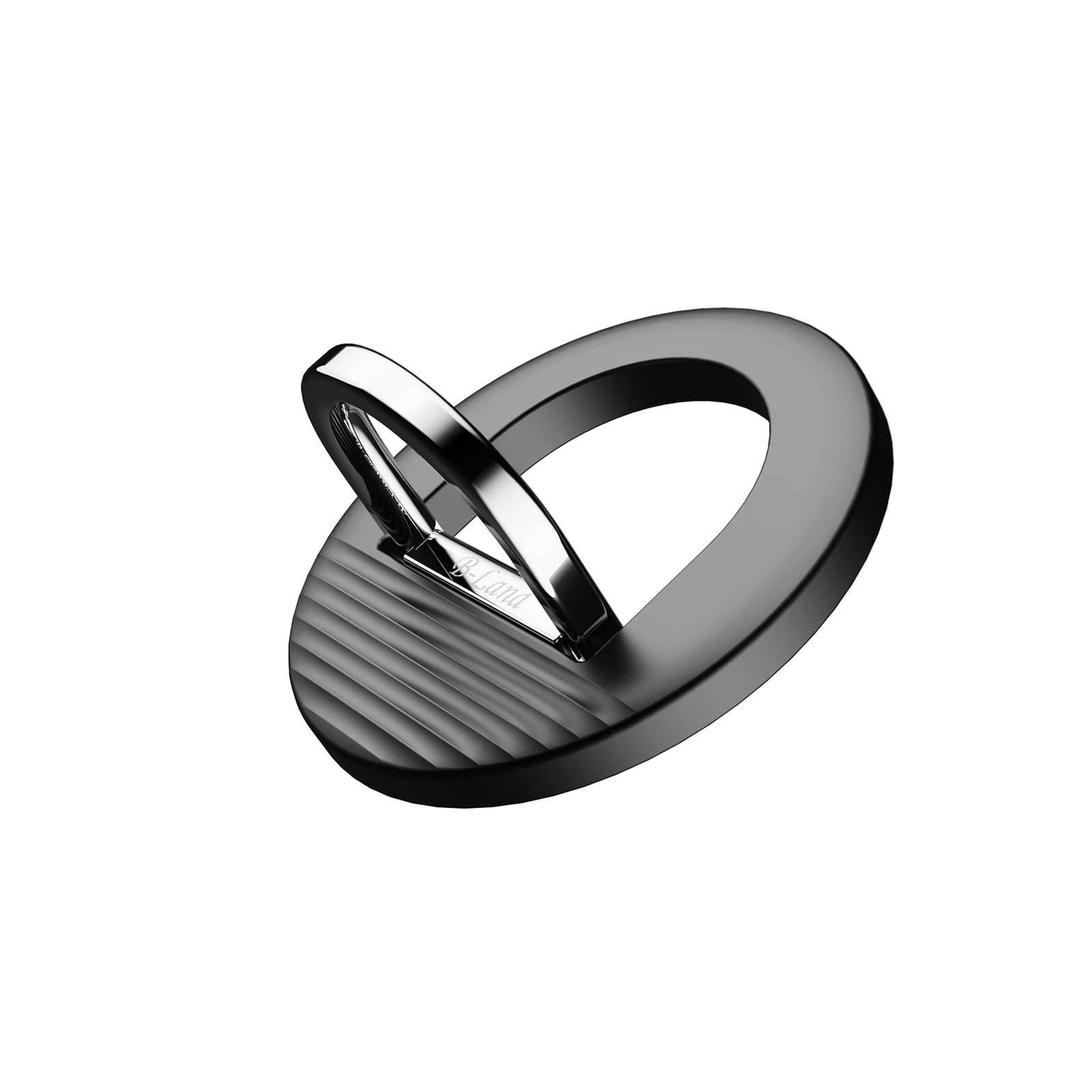 B-Land Magnetic Phone Ring Holder - Adjustable Finger Grip for MagSafe iPhones | Removable & Wireless Charging Compatible | iPhone 13/12 Series (Pro/Mini/Max) | Perfect for Driving, Gym & Daily Use