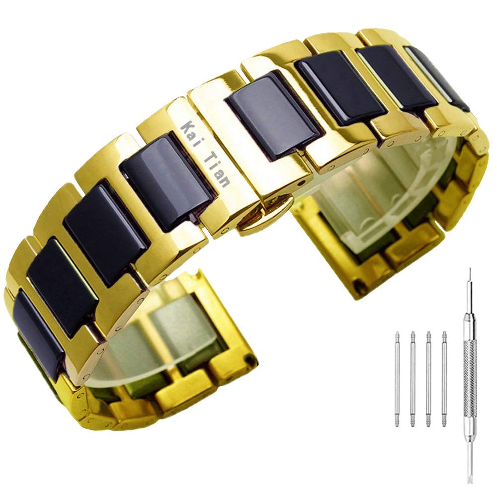 Stainless Steel Watch Band 18-22mm with Butterfly Clasp for Men - Durable & Stylish for Daily Wear
