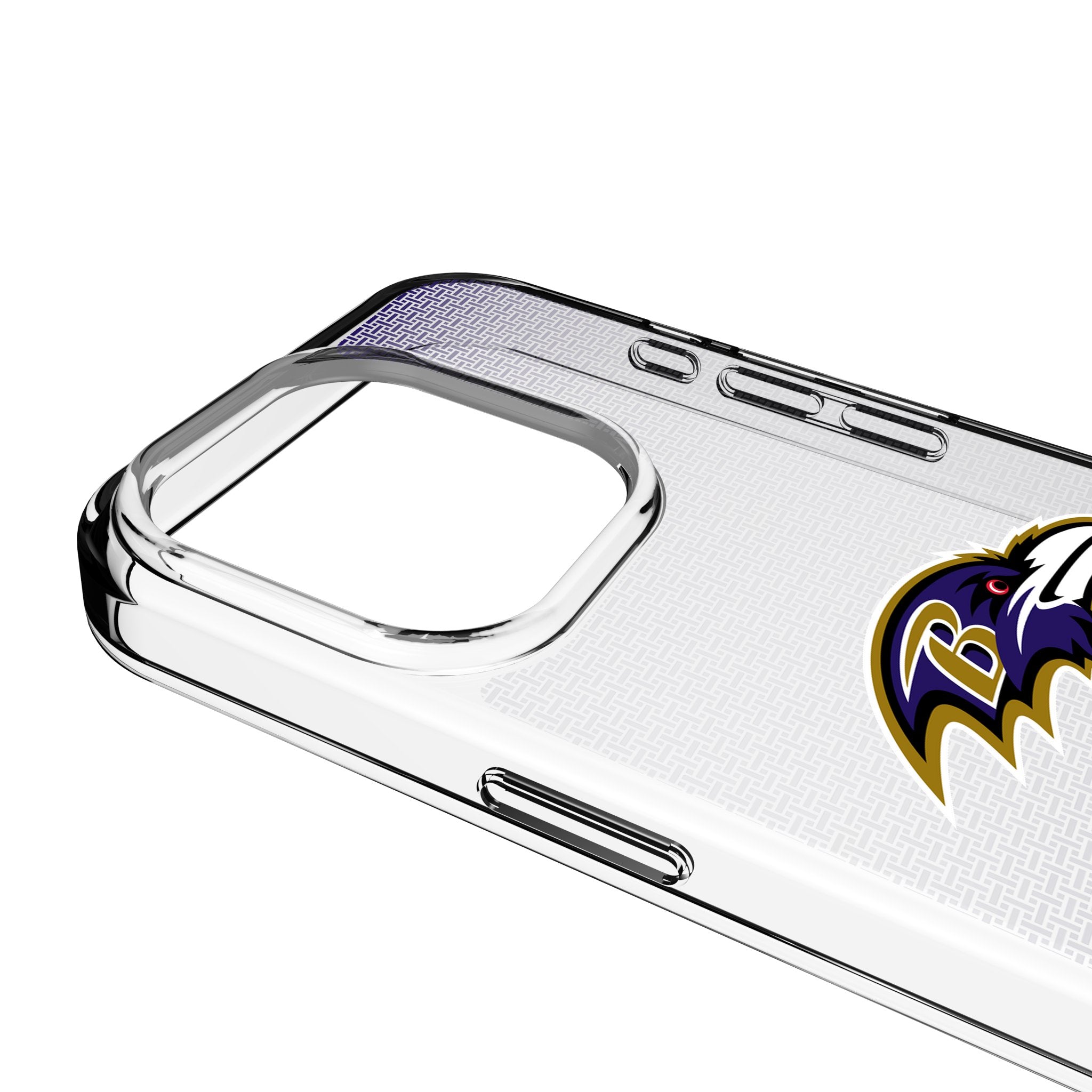 Baltimore Ravens Linen Clear Phone Case for Apple iPhone 14/13/12/11 Pro Max - Slim Protective Cover with Team Logo - Perfect for Game Day & Everyday Use