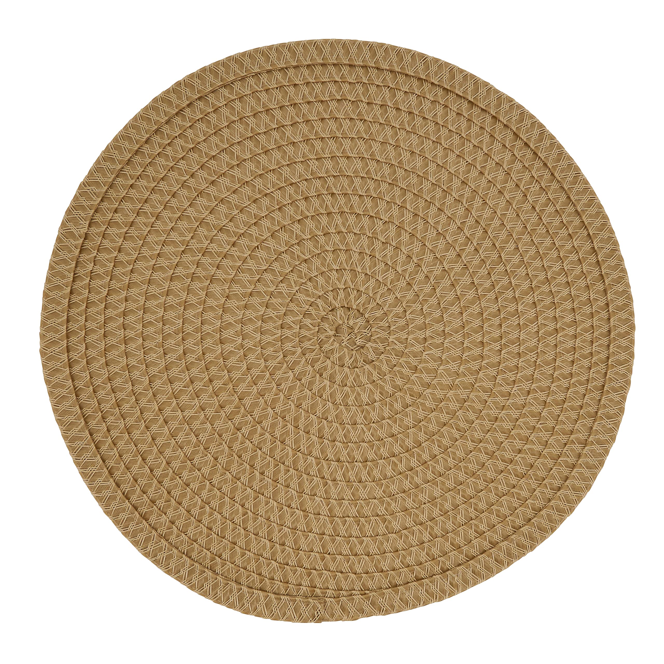 Round Non-Slip Placemats Set of 4 - Stylish Dining Table Mats for Everyday Use, Dinner Parties & Home Decor - Durable & Washable