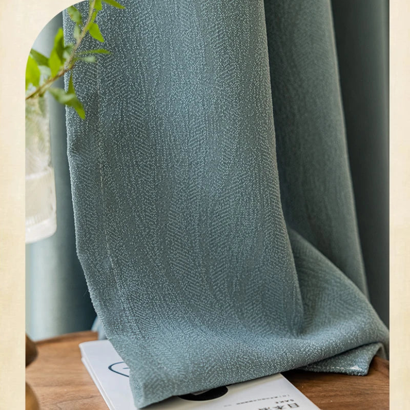 Claire Polyester Wavy Pattern Curtain Swatch - Elegant Window Treatment for Living Room, Bedroom & Home Decor