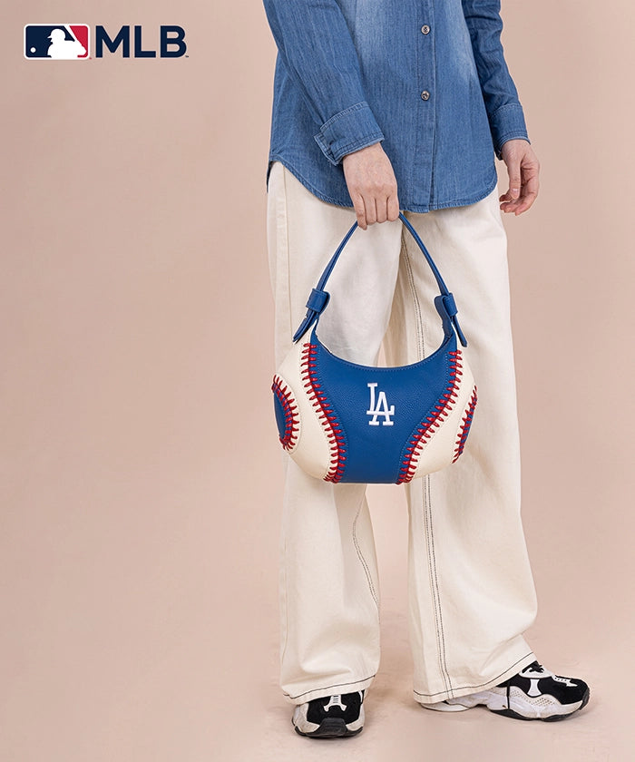 MLB Los Angeles Dodgers Crossbody Hobo Bag for Women - Stylish Shoulder Purse for Baseball Games, Travel & Daily Use