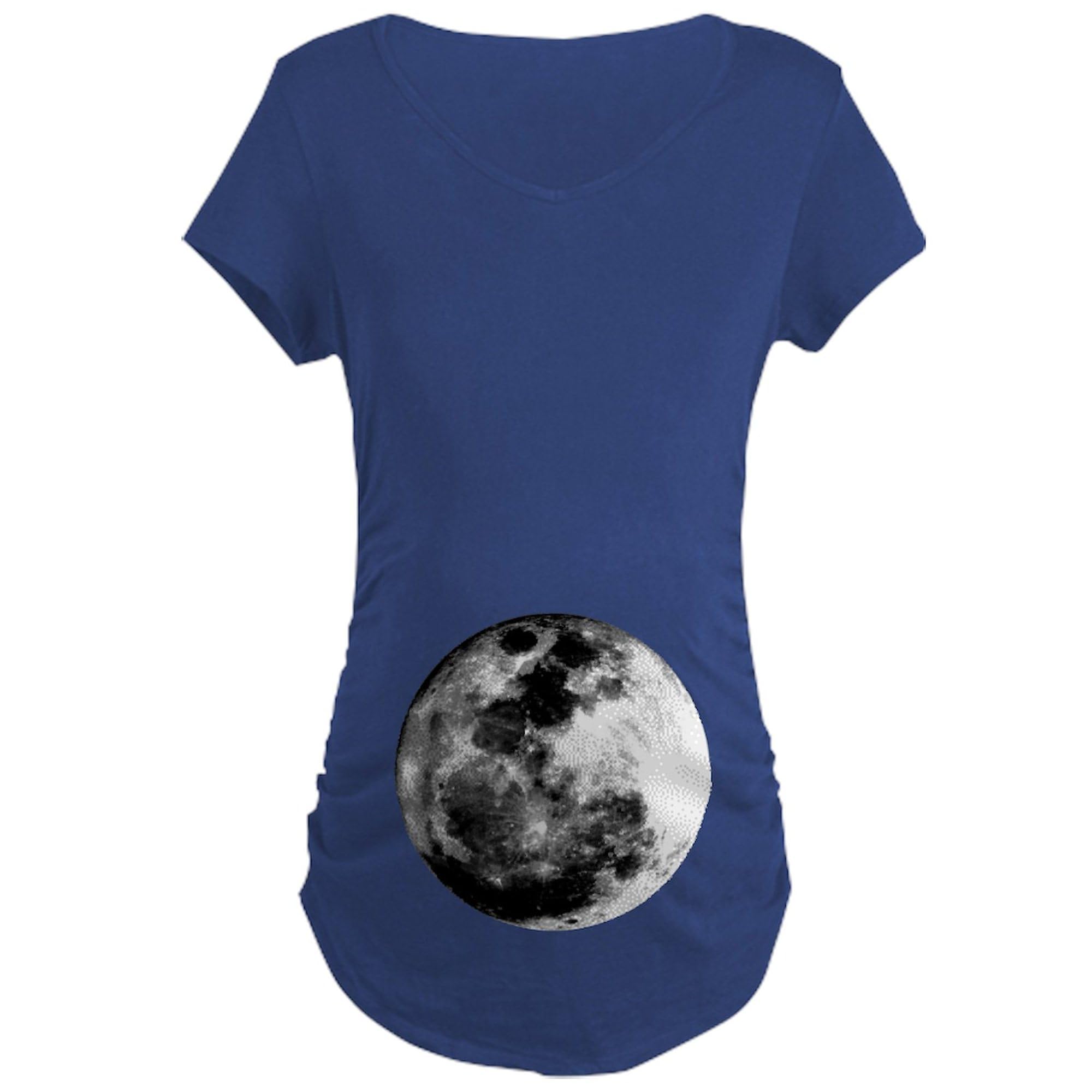 Dark Maternity T-Shirt for Women - Ruched Side Design by CafePress | Comfortable Pregnancy Tee for Everyday Wear & Maternity Photos