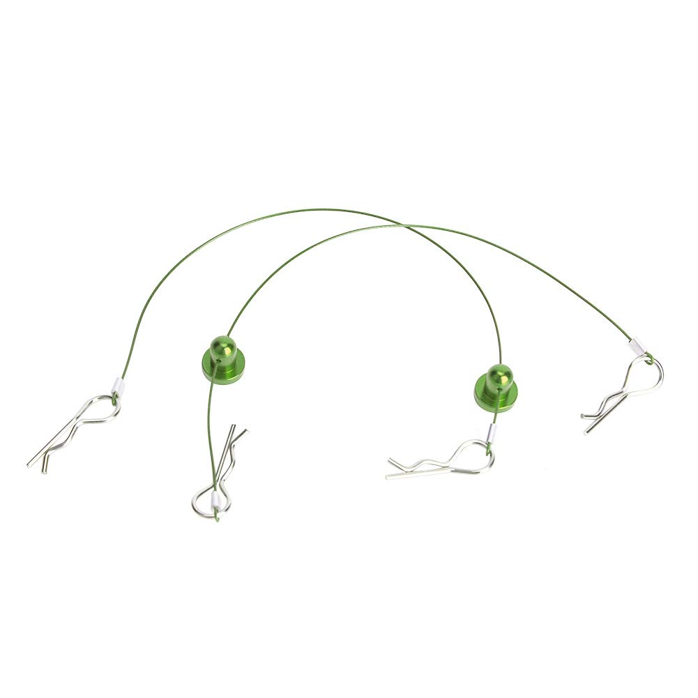 High-Quality RC Car Body Shell Clip with Screw Retainer - Durable Green RC Car Body Wire Clips & Screw Fasteners for Remote Control Cars - Perfect for RC Car Maintenance & Off-Road Racing Accessories