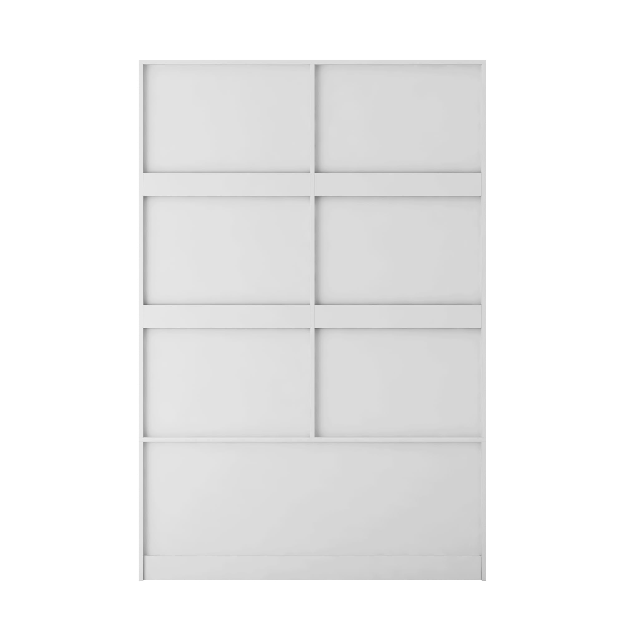 Tall Armoire Wardrobe Closet for Bedroom - Freestanding Wooden Clothing Storage Cabinet with Hanging Rod, Barn Doors, Drawers & Open Shelves - White (Style 1) - Perfect for Master Bedroom, Guest Room or Walk-in Closet Organization
