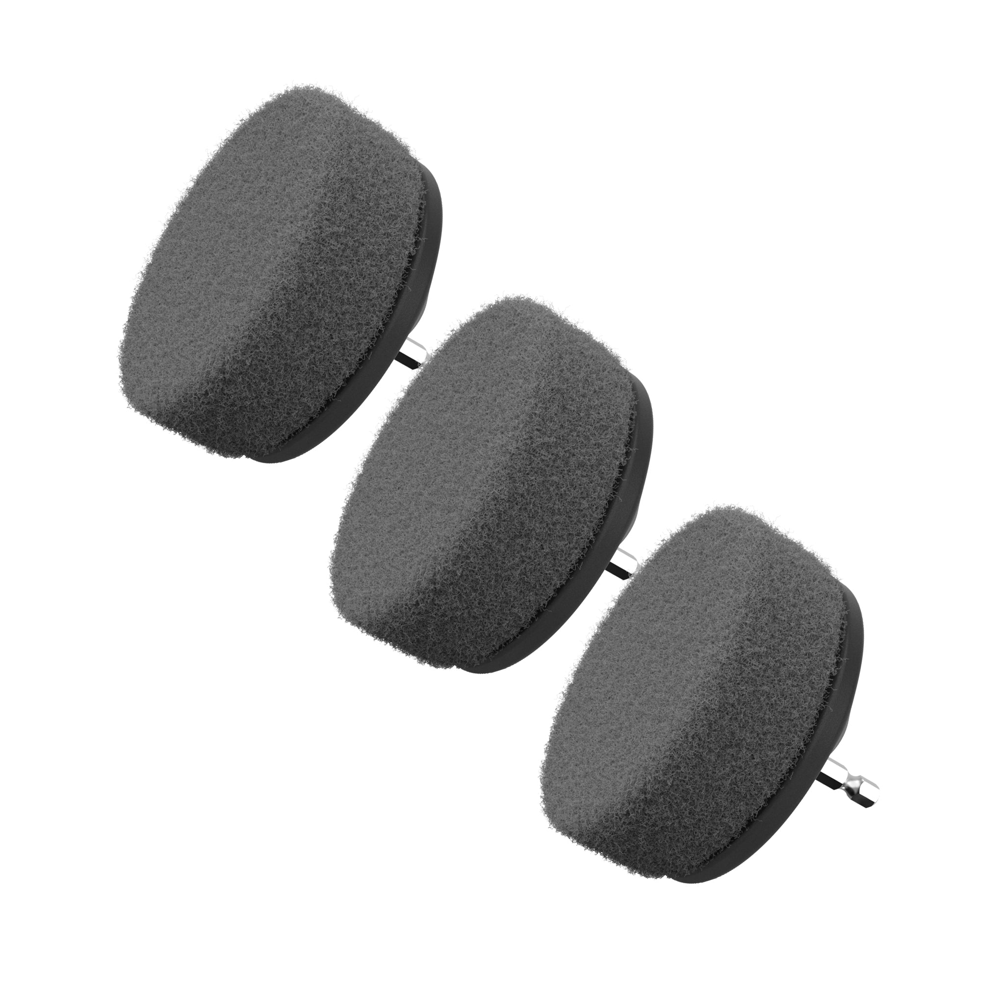 3.5 Inch 3-Piece Scour Pad Kit - Heavy Duty Cleaning Pads for Kitchen, Bathroom & Cookware - Stainless Steel Scrubber for Pots, Pans & Grills