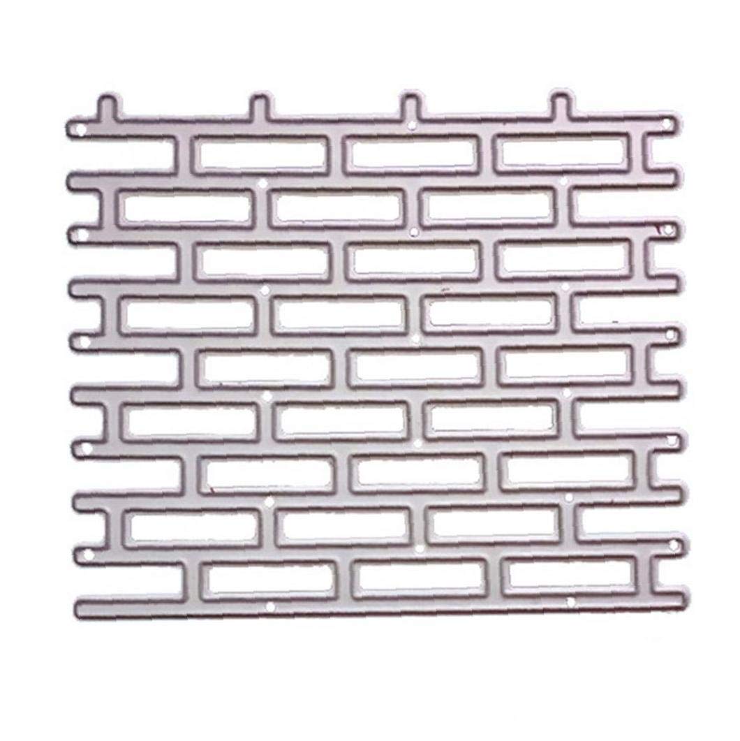 PiniceCore Metal Wall Brick Cutting Die Stencil for DIY Scrapbooking, Card Making, Paper Embossing - Perfect for Home Decor, Album Crafts, and Gift Wrapping Projects