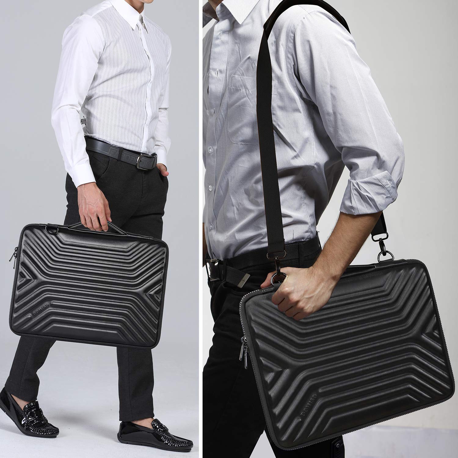 DOMISO 14 Inch Shockproof Waterproof Laptop Sleeve - Lightweight EVA Tablet Case for 14