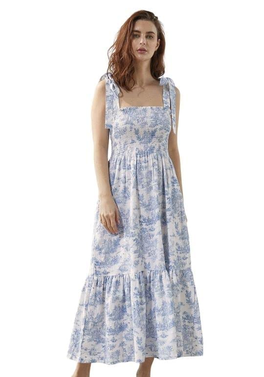 Women's Classic Linen Cotton Nursing Dress - Comfortable Maternity Gown for Breastfeeding Mothers | Perfect for Casual Wear, Pregnancy Photos & Postpartum Comfort