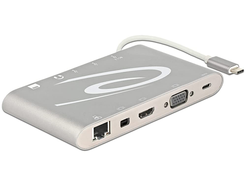 USB Type-C 3.1 Docking Station with 4K HDMI, 6-in-1 Multi-Port Hub for MacBook Pro/Air, Dell XPS, HP - Ideal for Home Office, Gaming & Video Conferencing