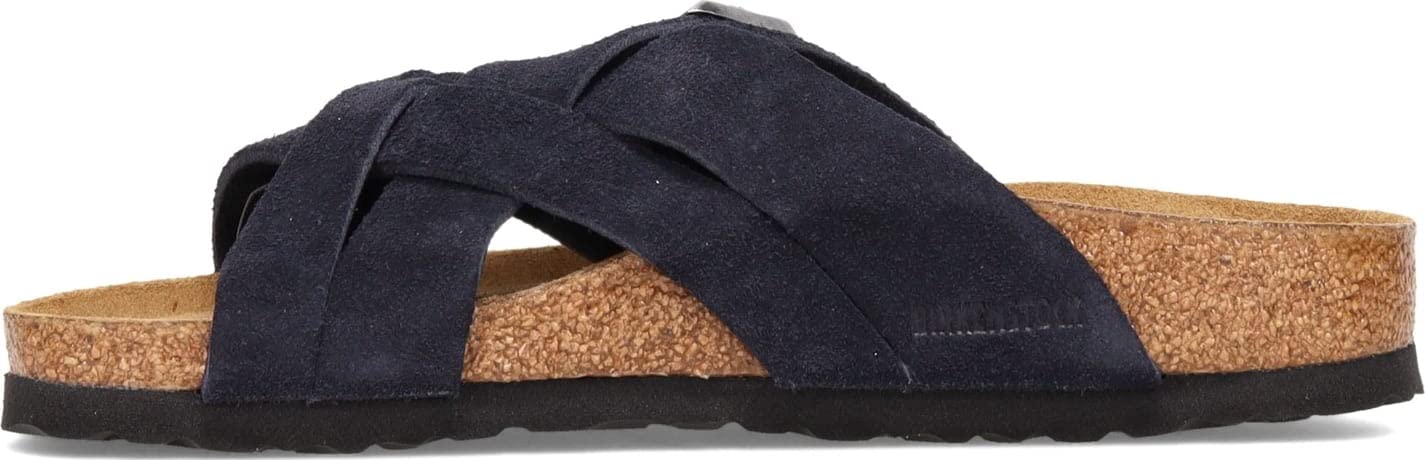 Birkenstock Men's Lugano Soft Footbed Sandals in Tobacco Oil Leather - Comfortable & Durable for Walking, Travel & Casual Wear