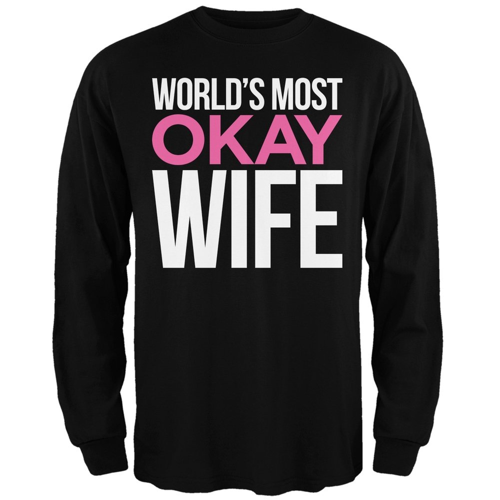 World's Best Wife Black Long Sleeve T-Shirt for Women - Small Size | Perfect Gift for Anniversary, Valentine's Day & Couple Outfits