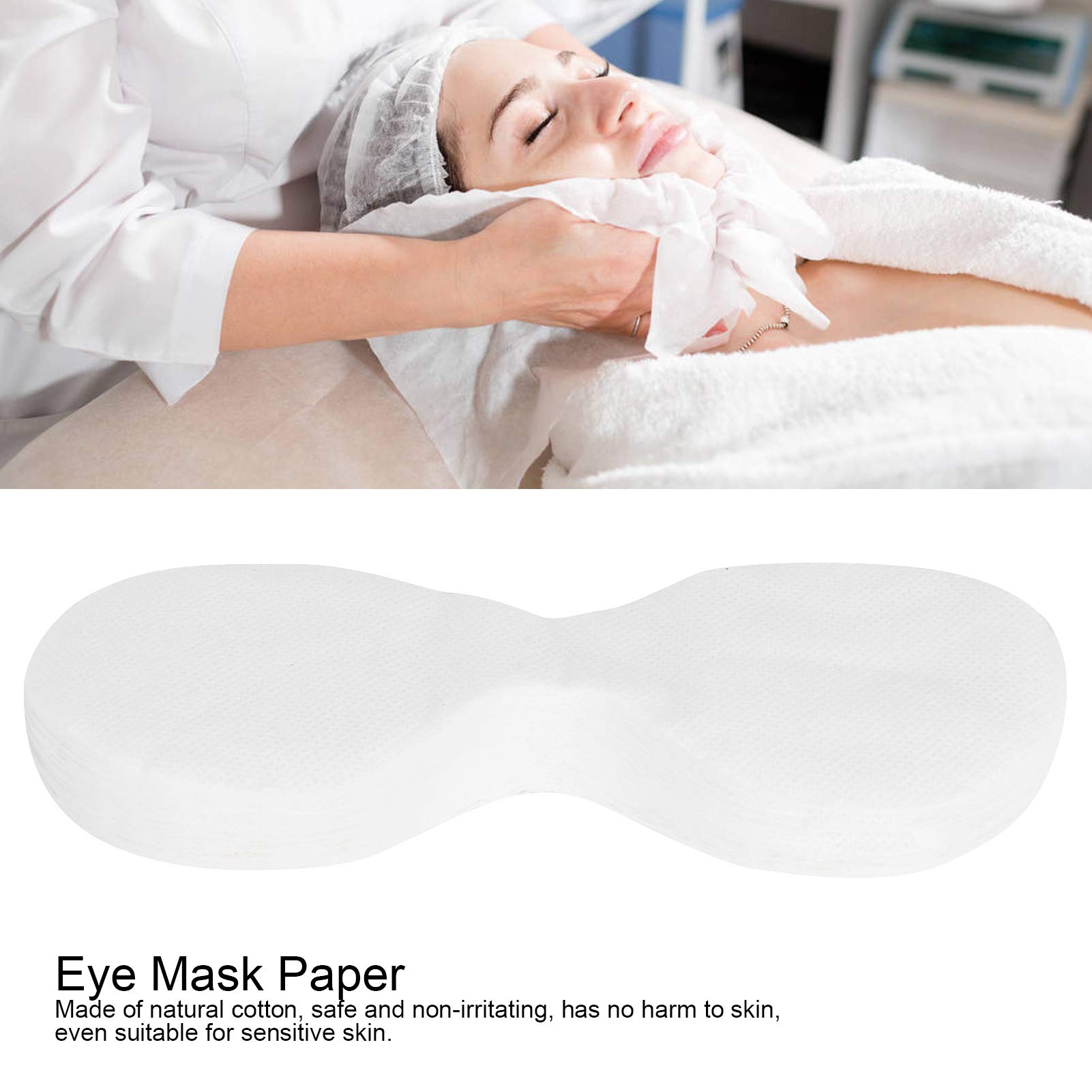 600pcs Disposable Ultra-Thin Cotton Eye Mask Sheets for DIY Beauty & Salon - Perfect for Toner & Lotion Application - Spa, Relaxation & Skincare Routine