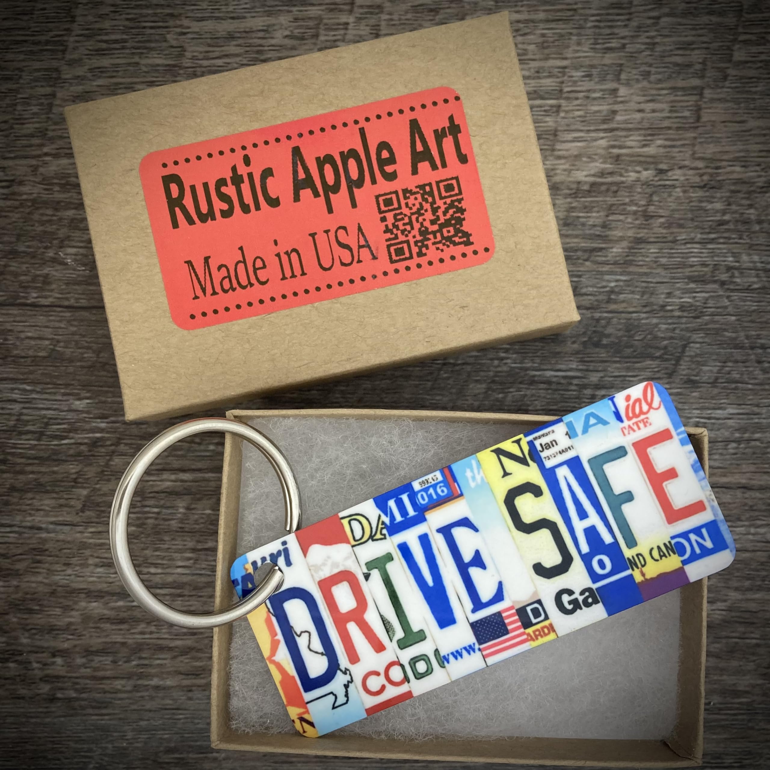 Drive Safe Keychain - Premium USA Made Keychain Gift for New Drivers, Boyfriend, Husband, Wife, Girlfriend & Dad - Thoughtful Car Accessory for Safe Driving & Road Trip Protection